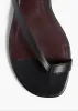 Aimee Kitten Heel Sandal in Black Leather sold by KHAITE