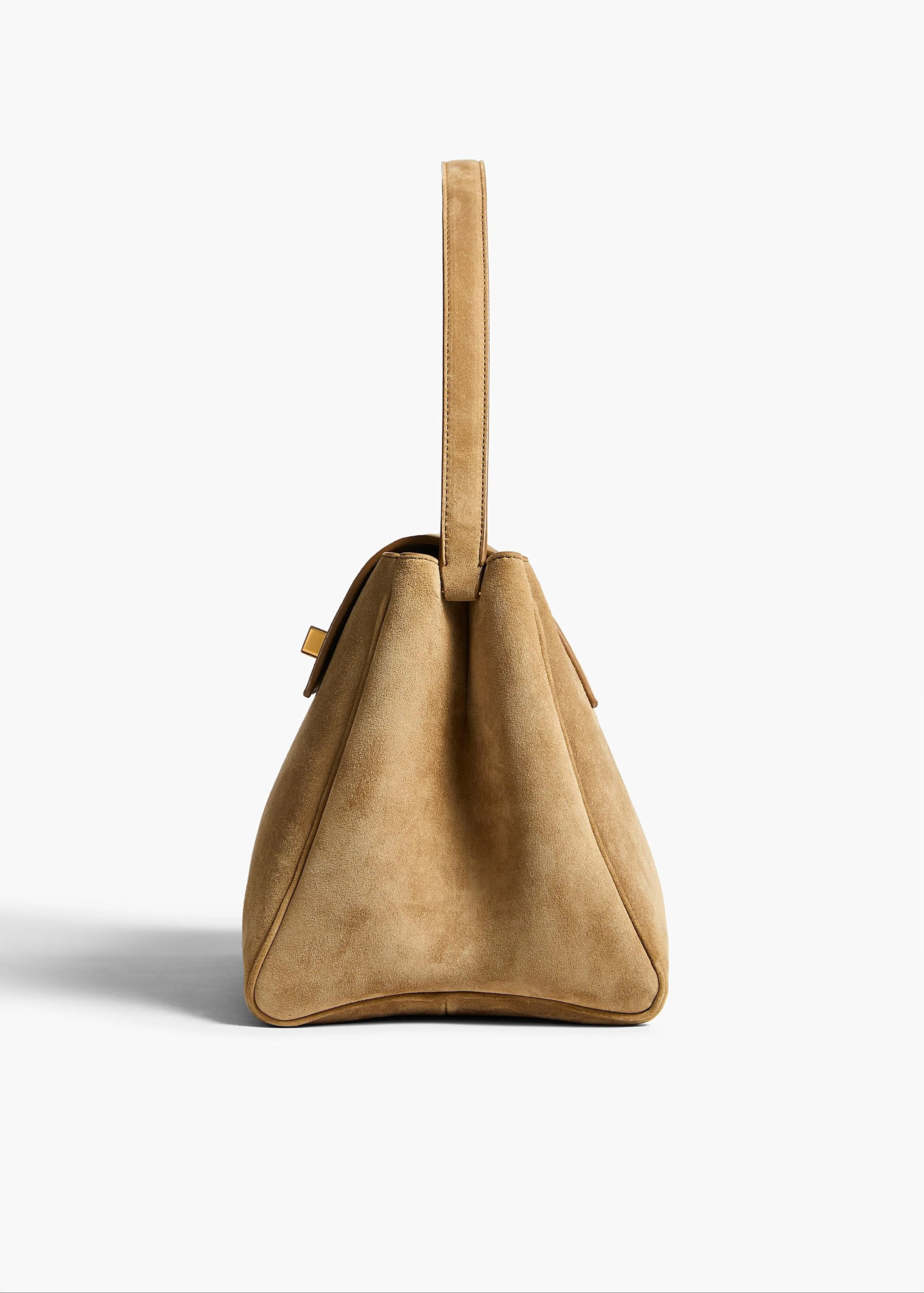 Audrey Top Handle Bag in Mud Suede sold by KHAITE product image thumbnail 3