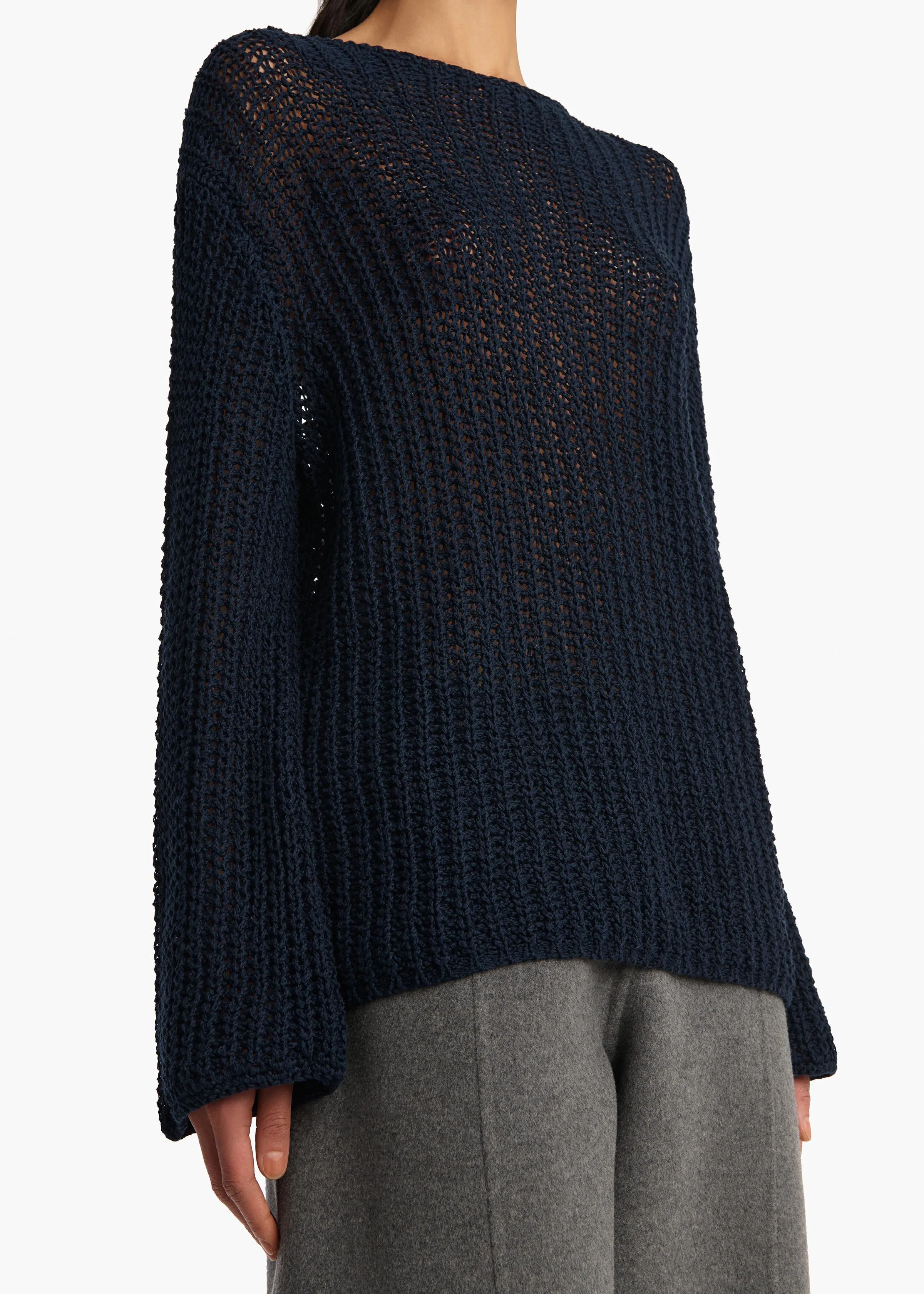 Elowen Sweater in Navy sold by KHAITE product image thumbnail 5