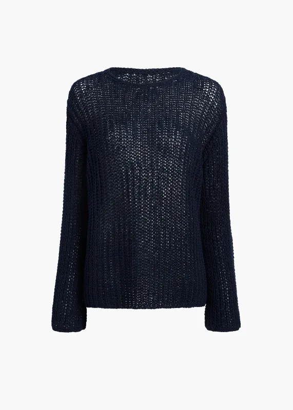 Elowen Sweater in Navy sold by KHAITE