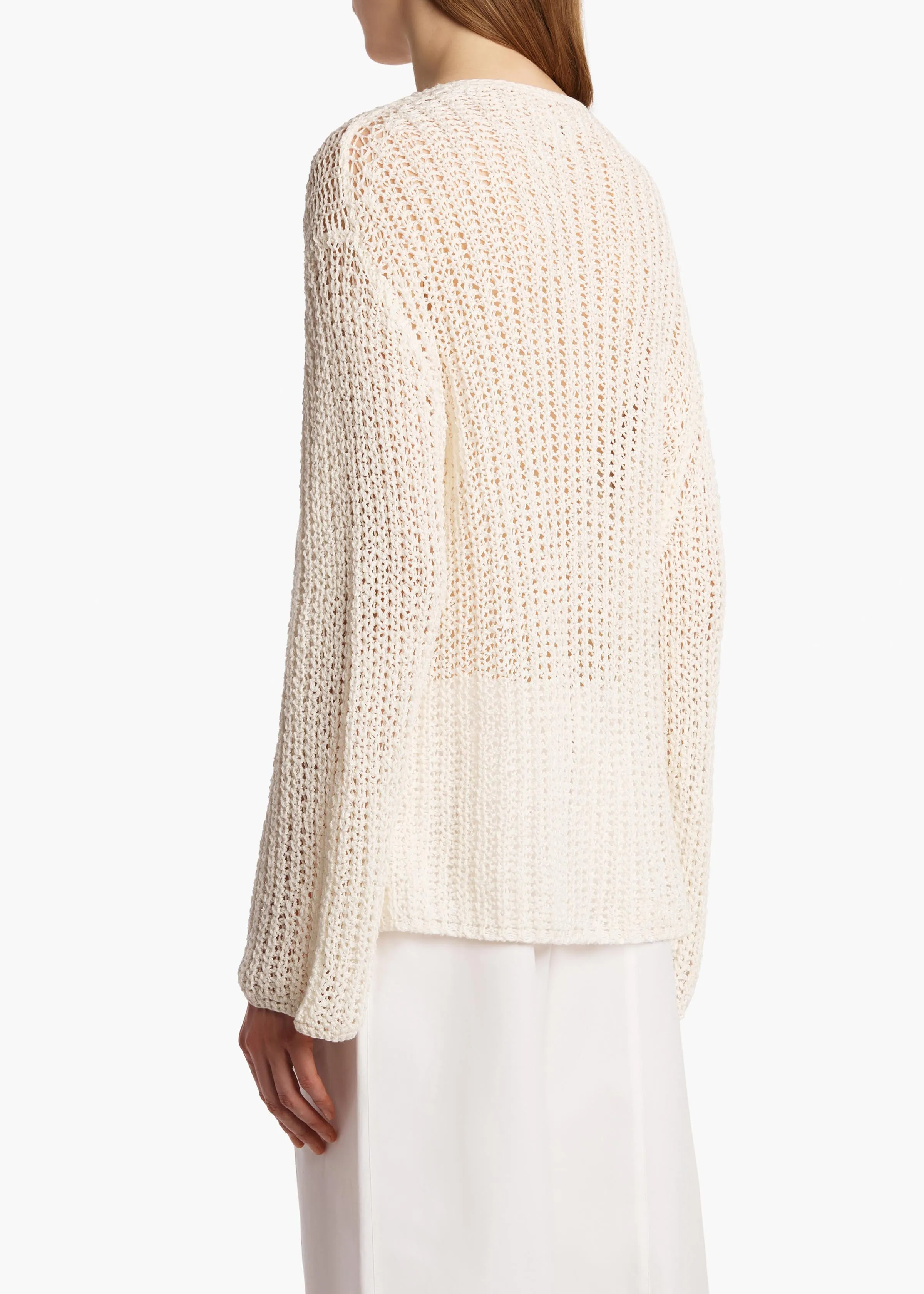Elowen Sweater in Ivory sold by KHAITE product image thumbnail 4