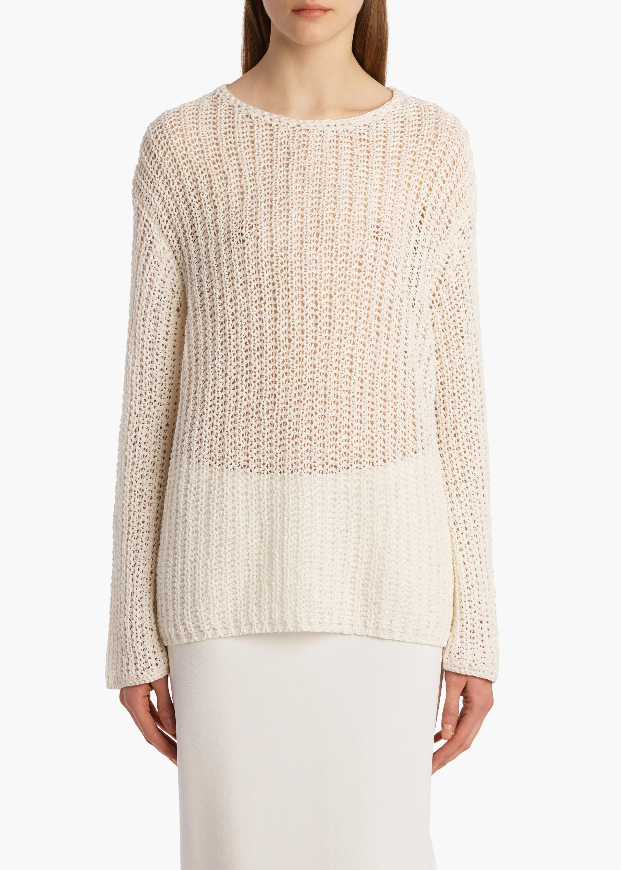 Elowen Sweater in Ivory sold by KHAITE product image thumbnail 3