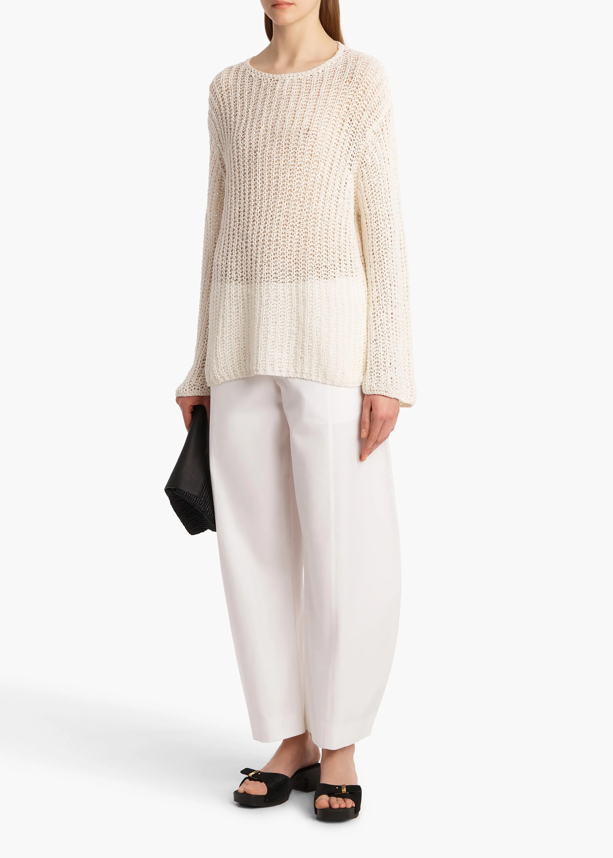 Elowen Sweater in Ivory sold by KHAITE product image thumbnail 2