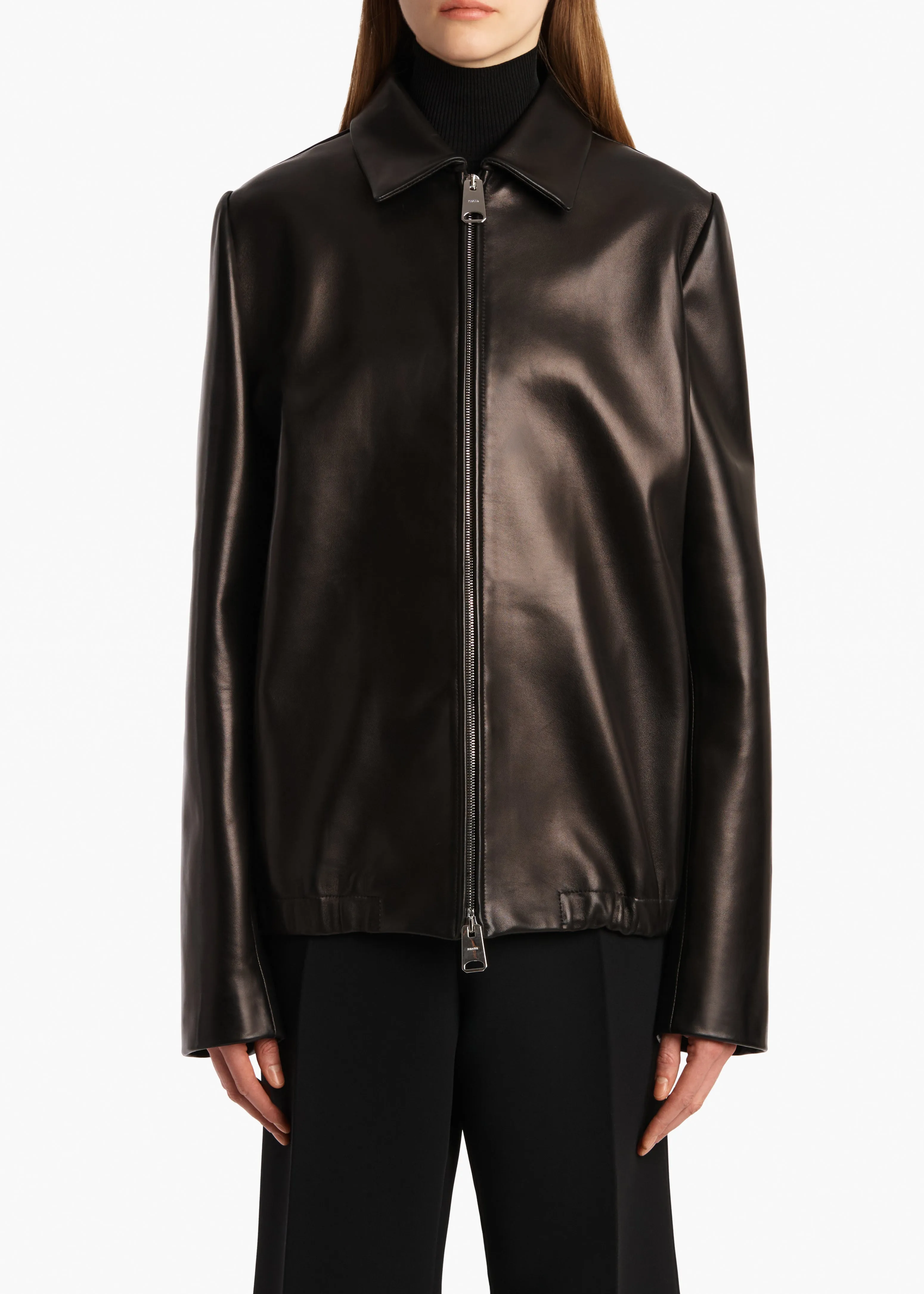 Jackson Jacket in Black Leather sold by KHAITE product image thumbnail 3