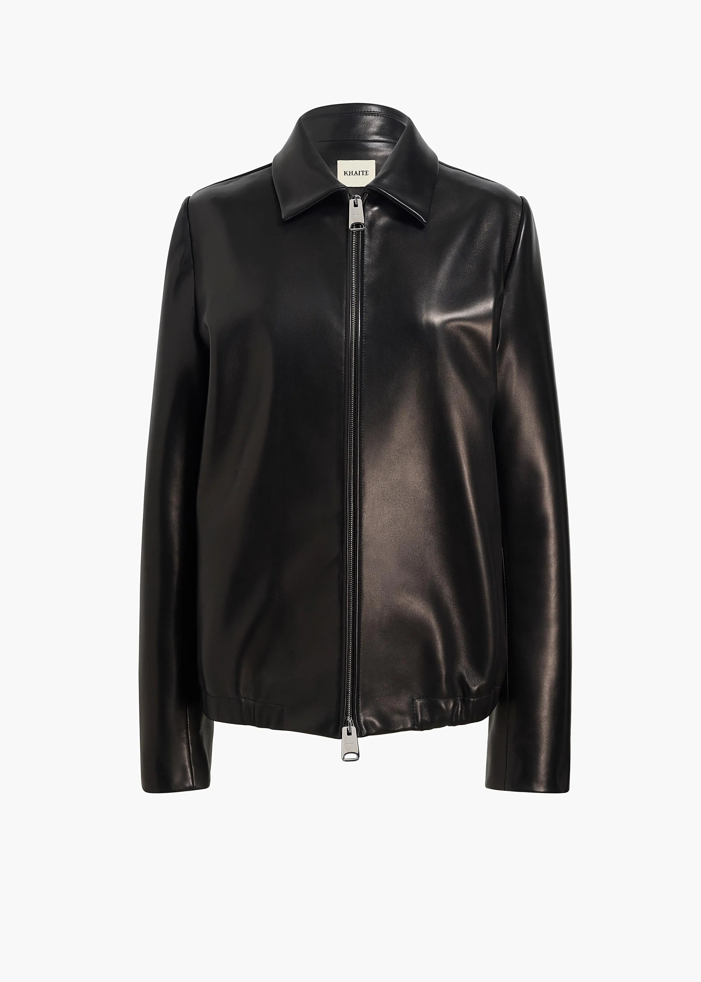 Jackson Jacket in Black Leather sold by KHAITE