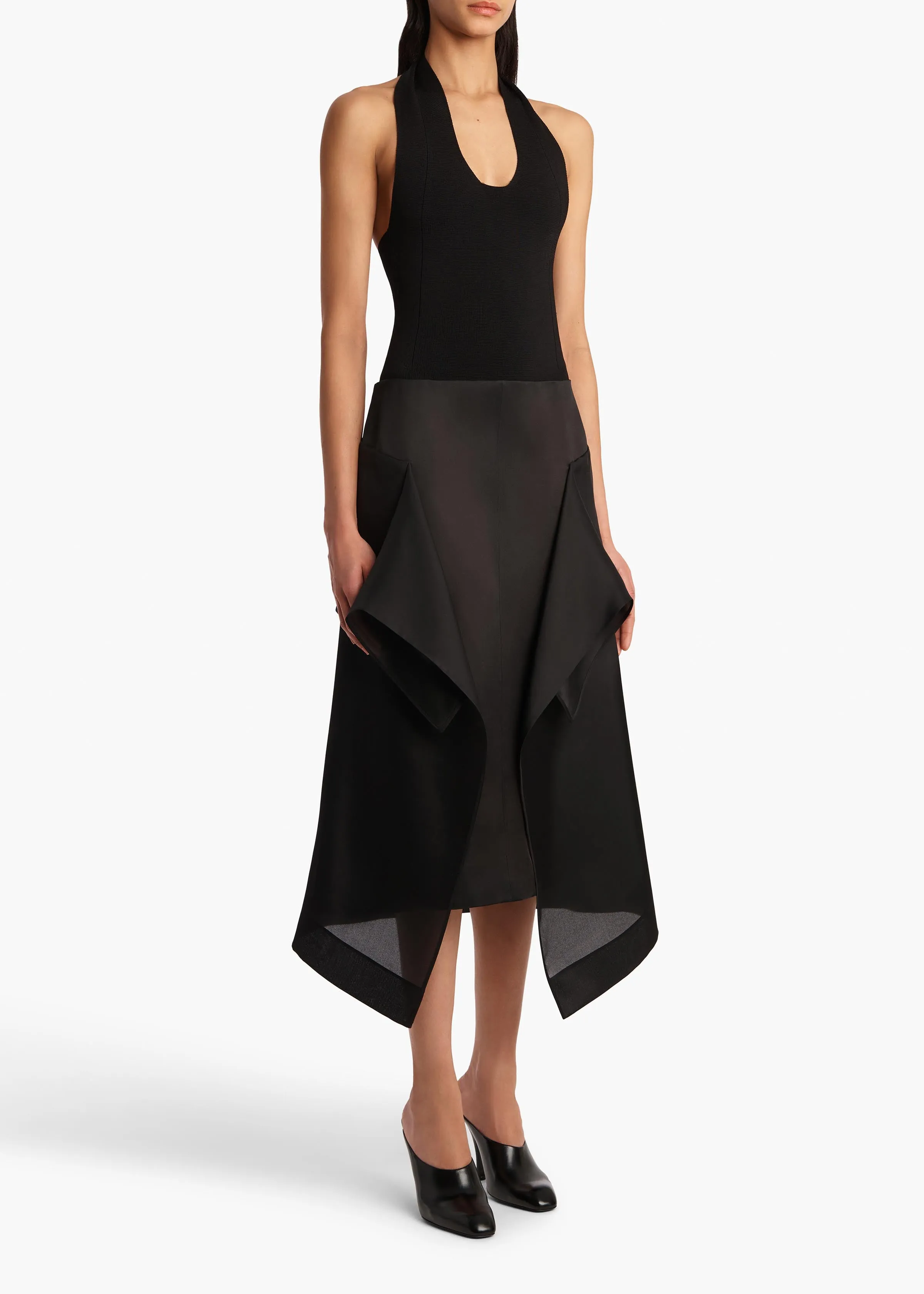 Nina Skirt in Black sold by KHAITE product image thumbnail 2