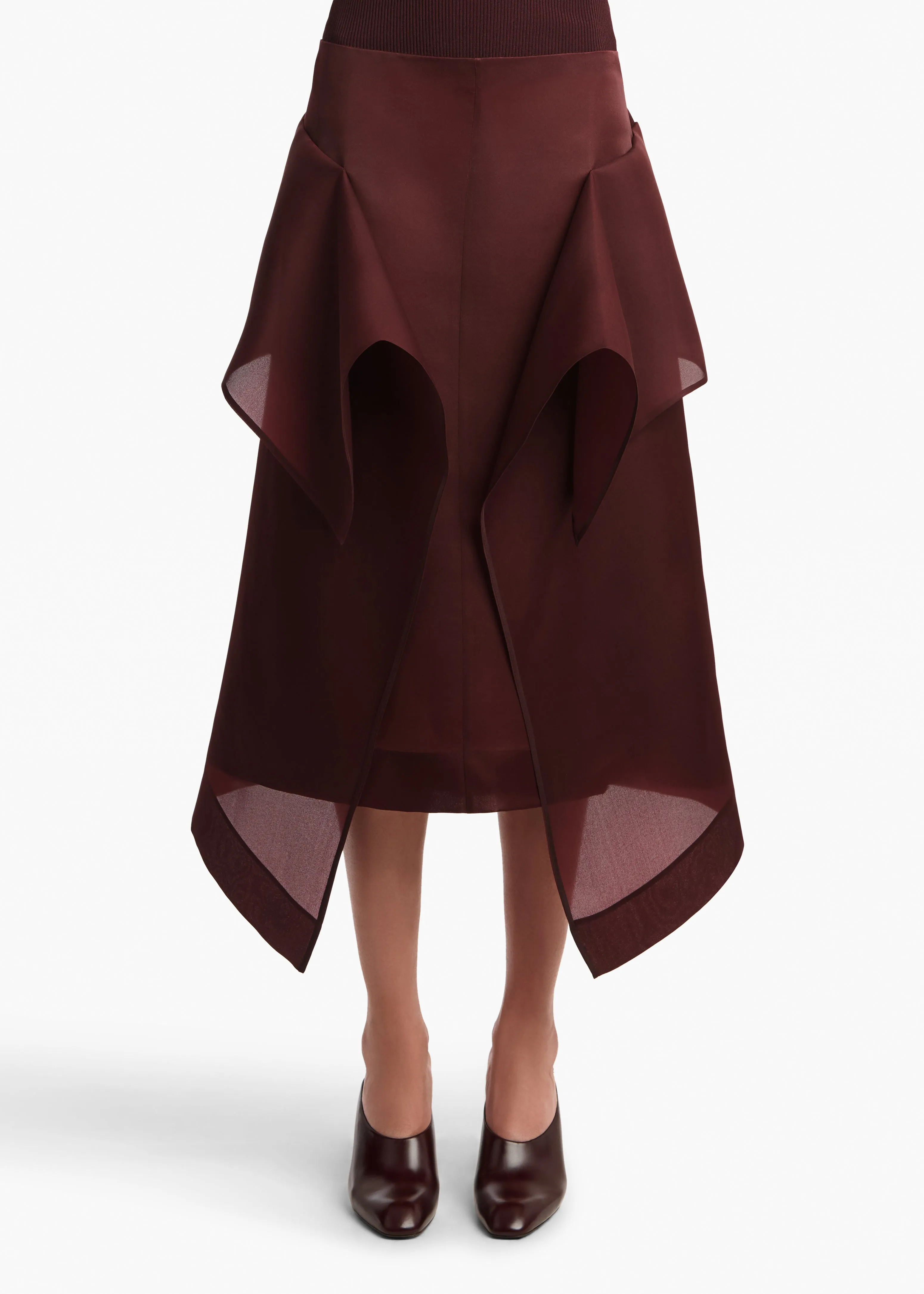 Nina Skirt in Almandine sold by KHAITE product image thumbnail 3