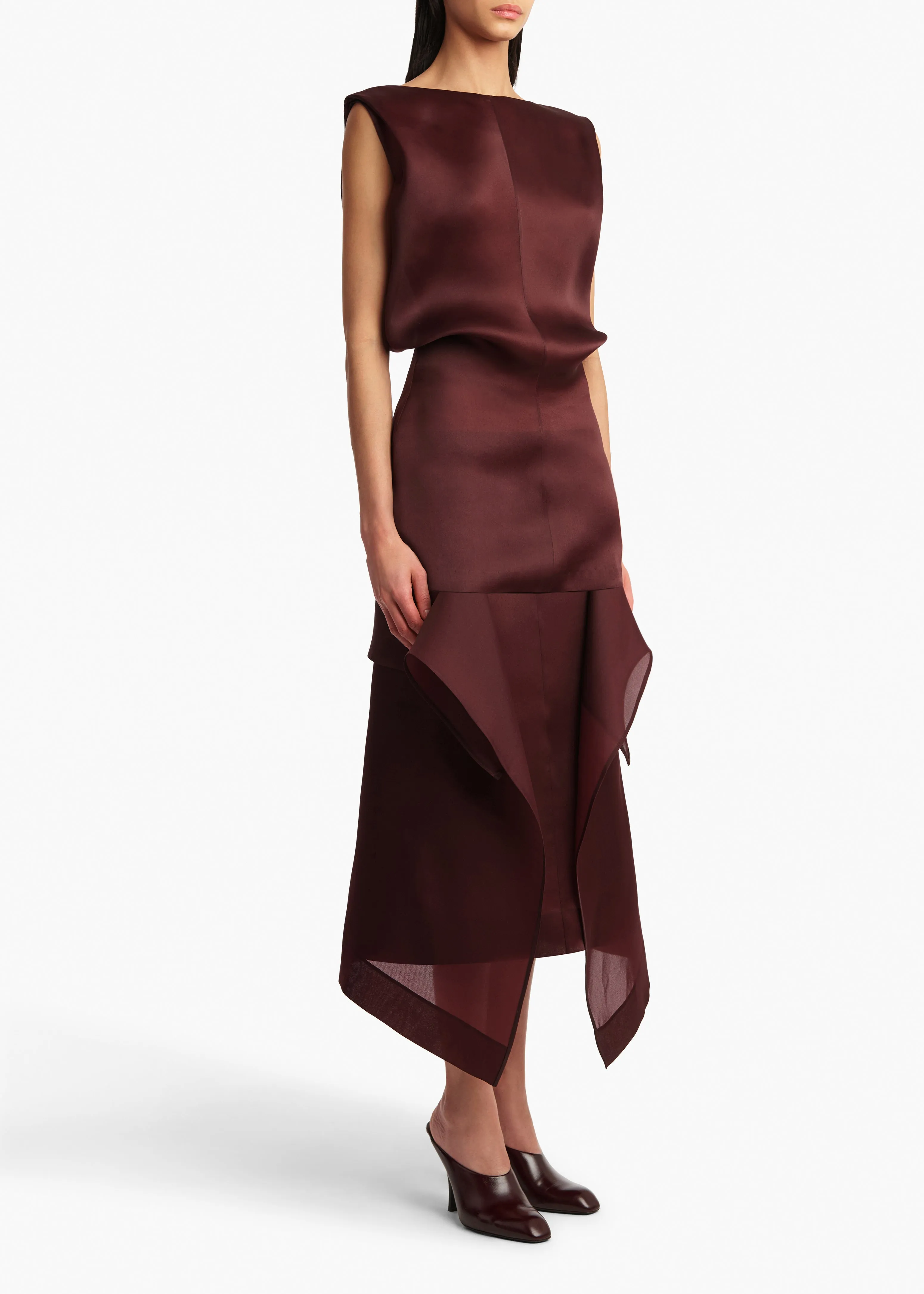 Nina Skirt in Almandine sold by KHAITE product image thumbnail 2