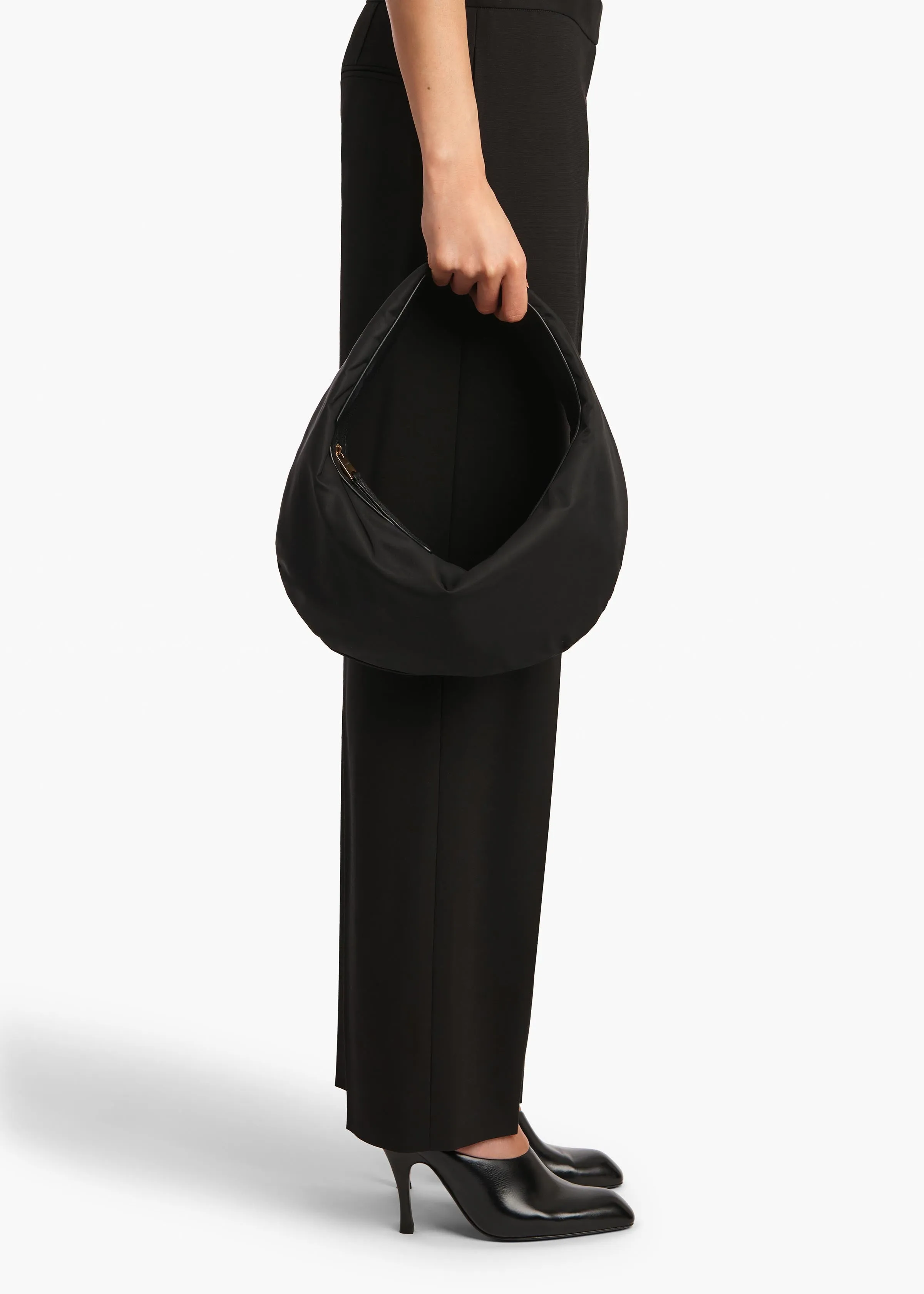 Medium Olivia Hobo in Black Nylon sold by KHAITE product image thumbnail 5