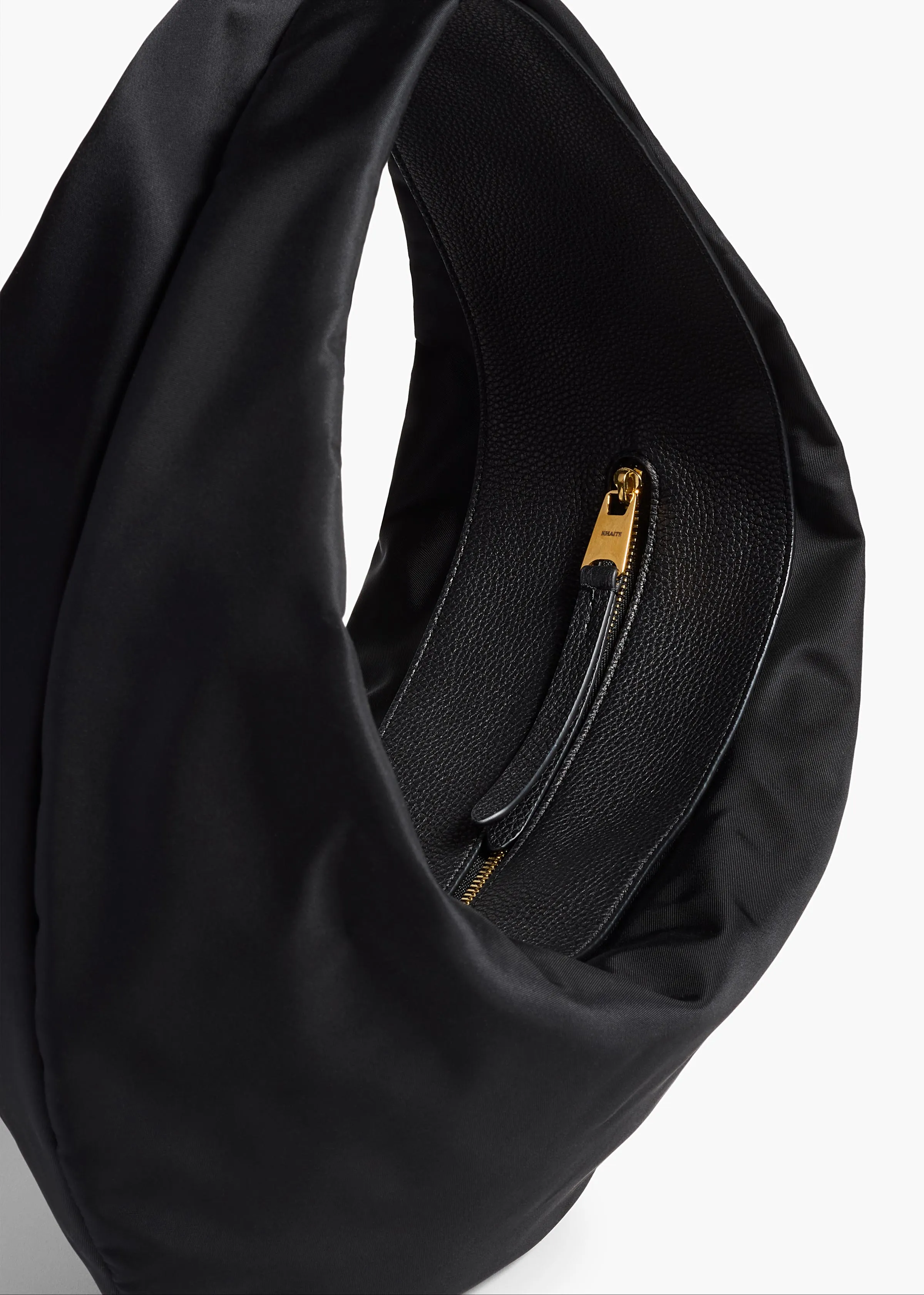 Medium Olivia Hobo in Black Nylon sold by KHAITE product image thumbnail 3