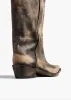 Clive Boot in Vintage Black Leather sold by KHAITE