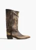 Clive Boot in Vintage Black Leather sold by KHAITE