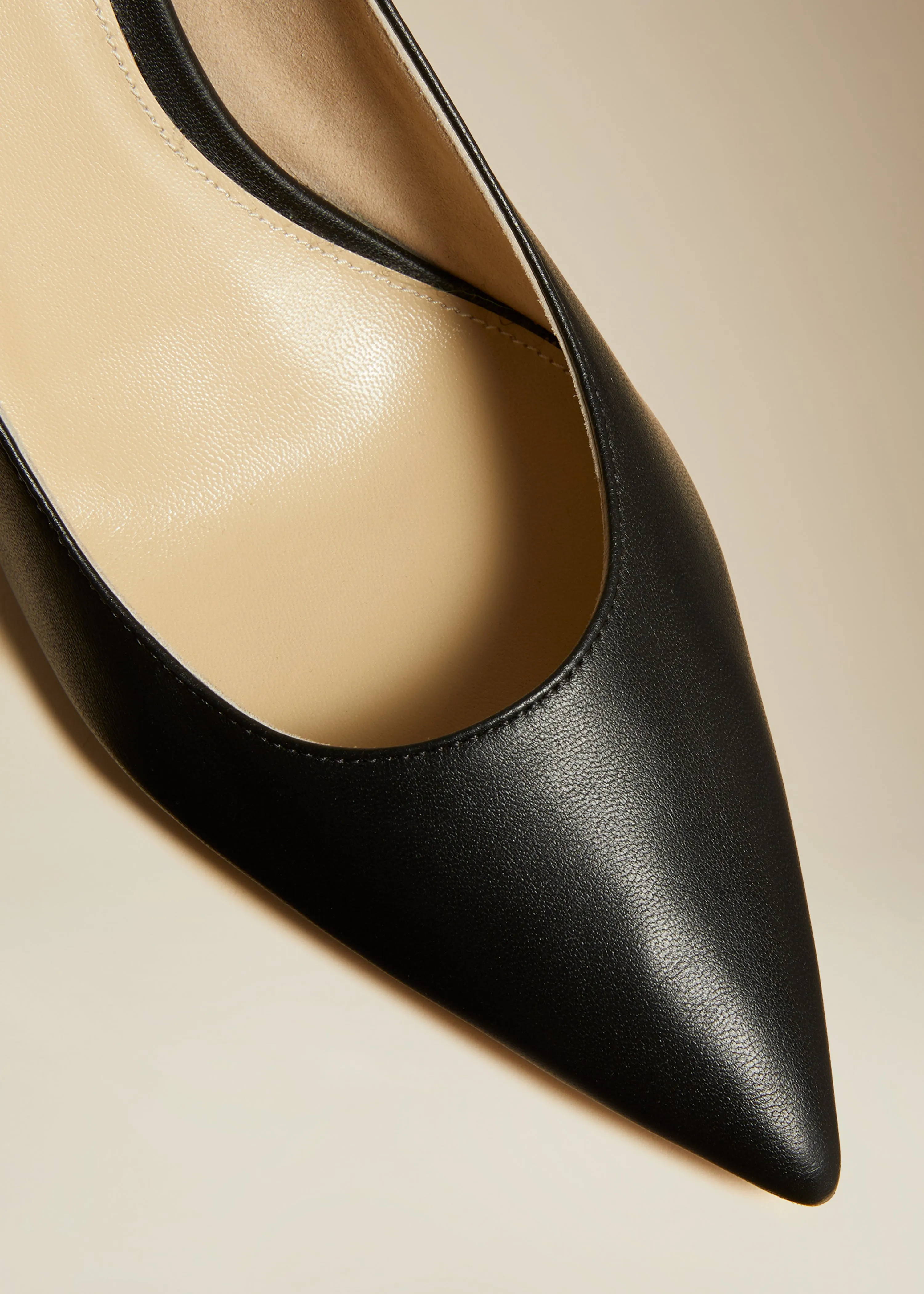 The River Pump in Black Leather sold by KHAITE product image thumbnail 4