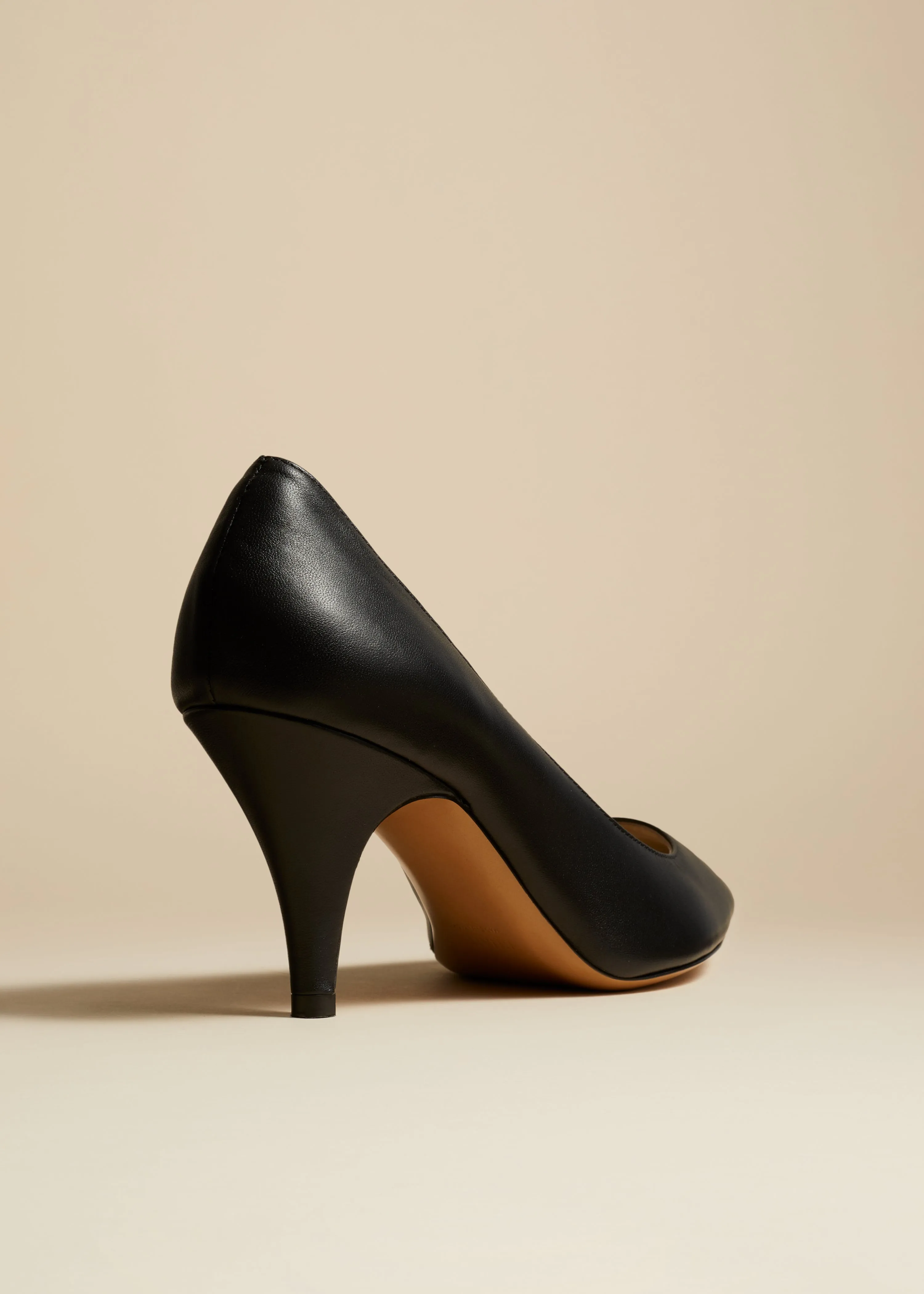 The River Pump in Black Leather sold by KHAITE product image thumbnail 3