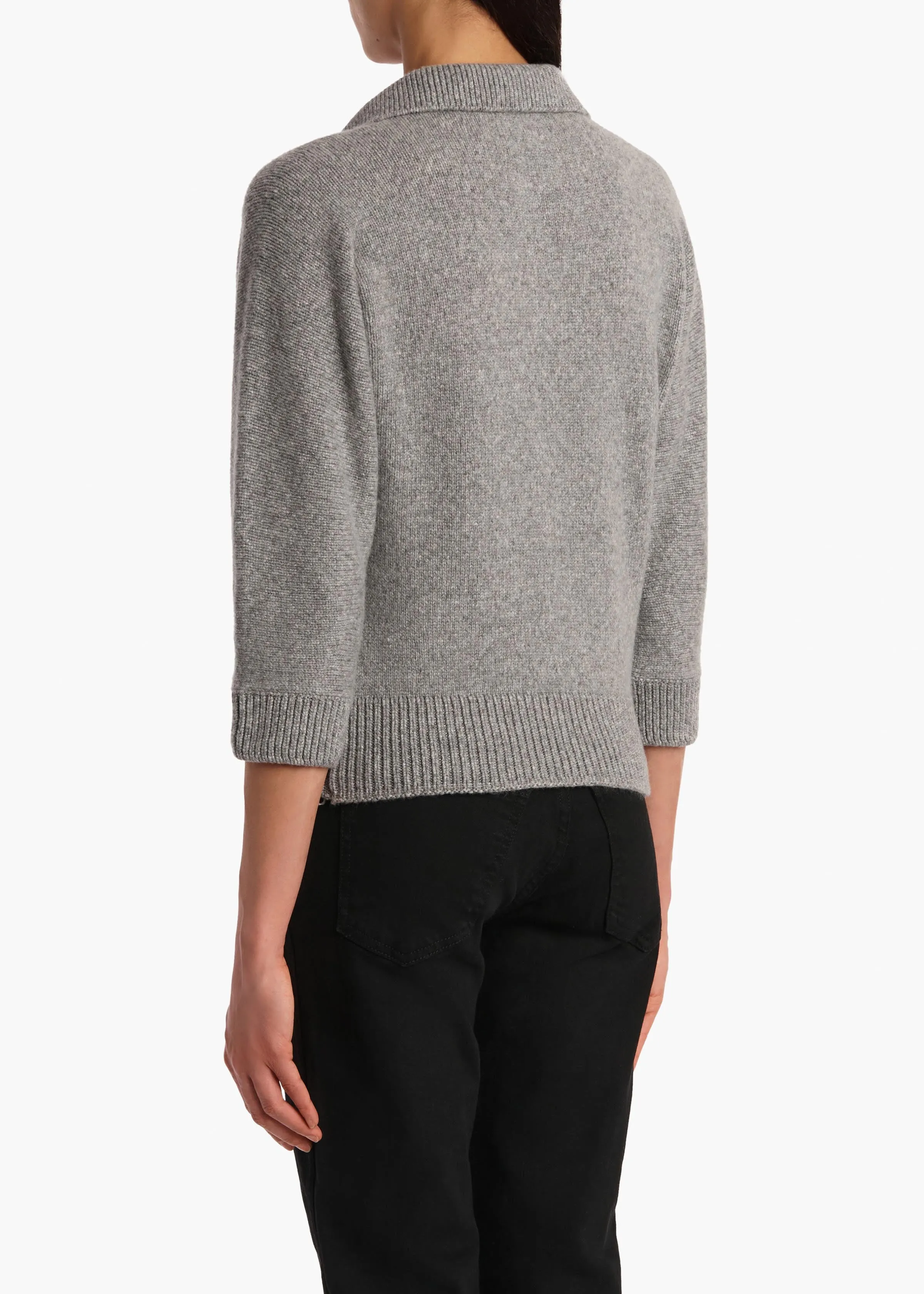 Herve Sweater in Fog sold by KHAITE product image thumbnail 4