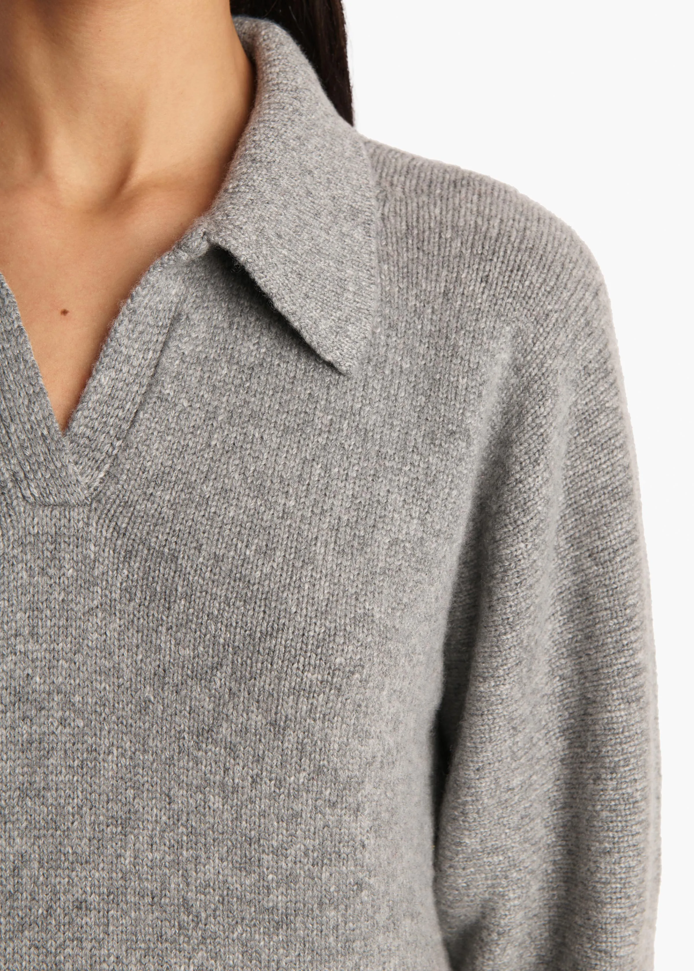 Herve Sweater in Fog sold by KHAITE product image thumbnail 5