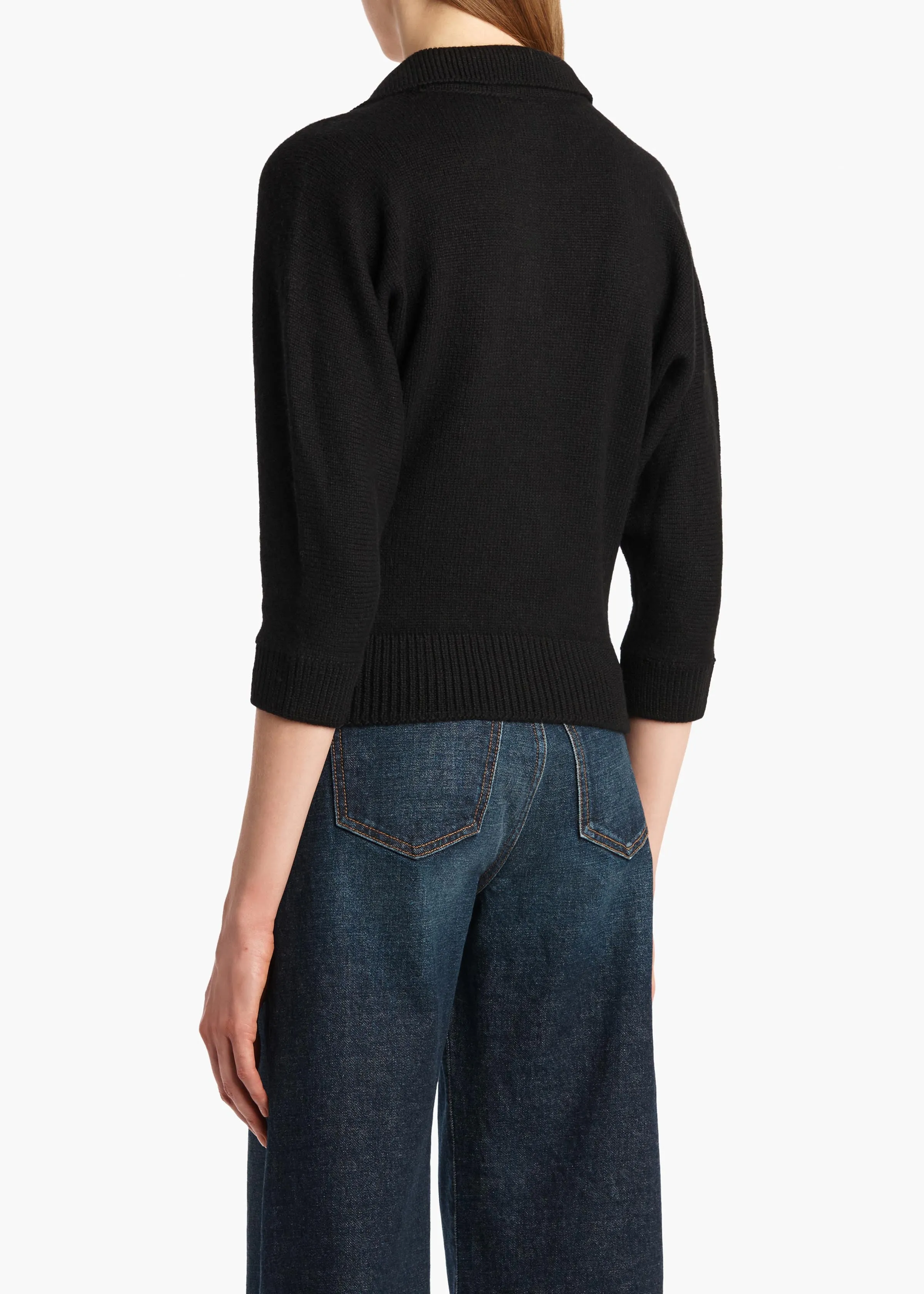 Herve Sweater in Black sold by KHAITE product image thumbnail 4