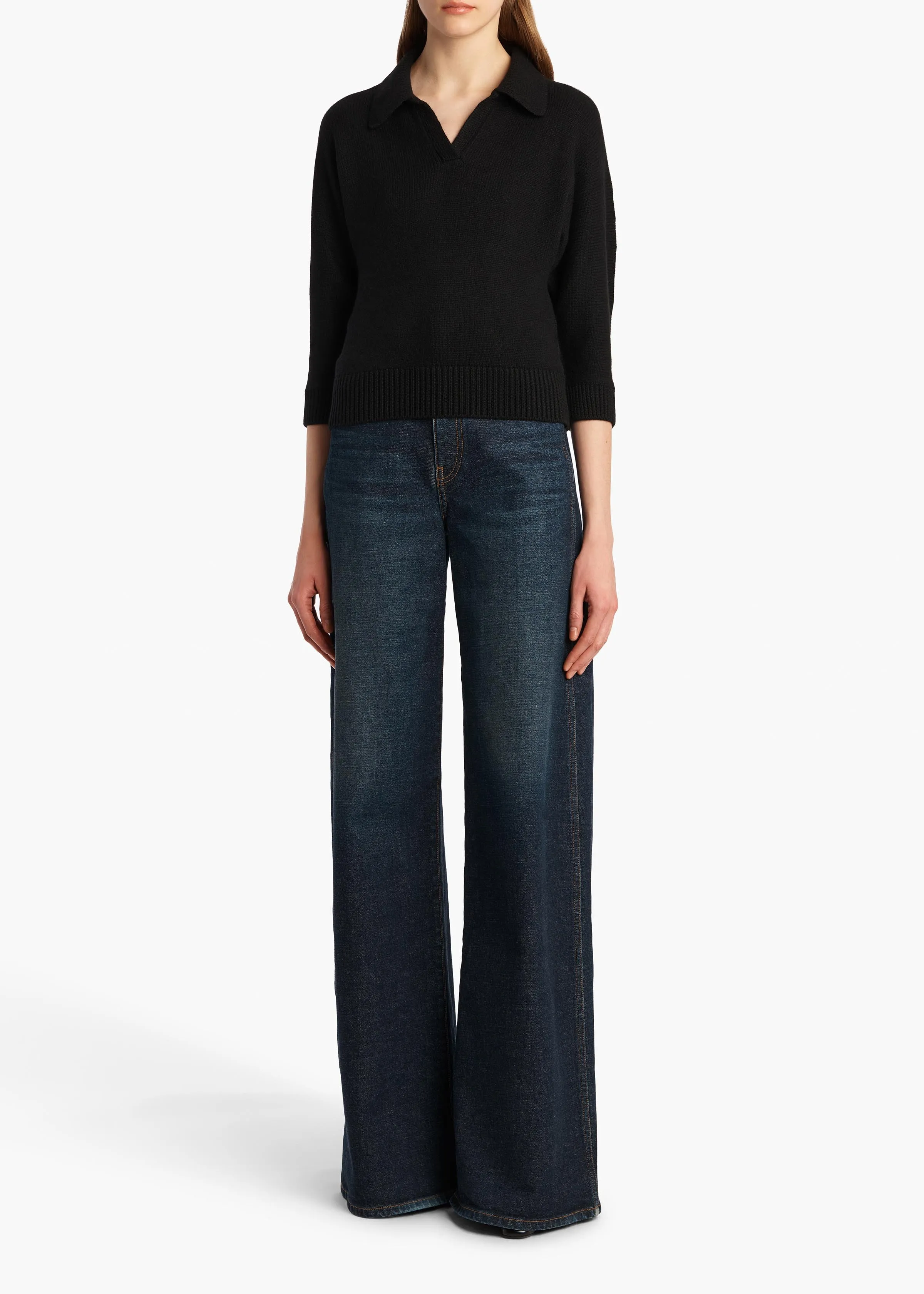 Herve Sweater in Black sold by KHAITE product image thumbnail 2