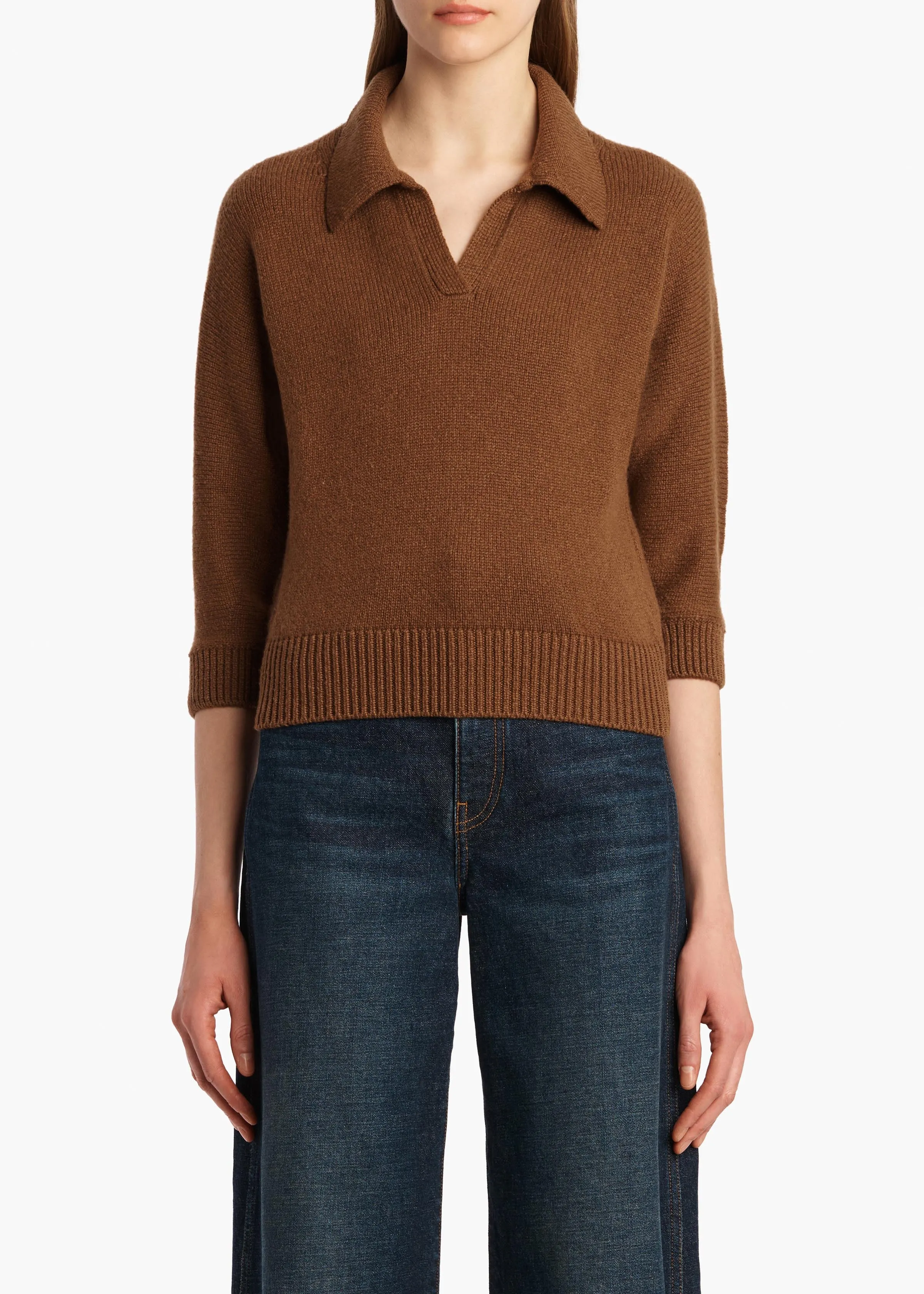 Herve Sweater in Maple sold by KHAITE product image thumbnail 3
