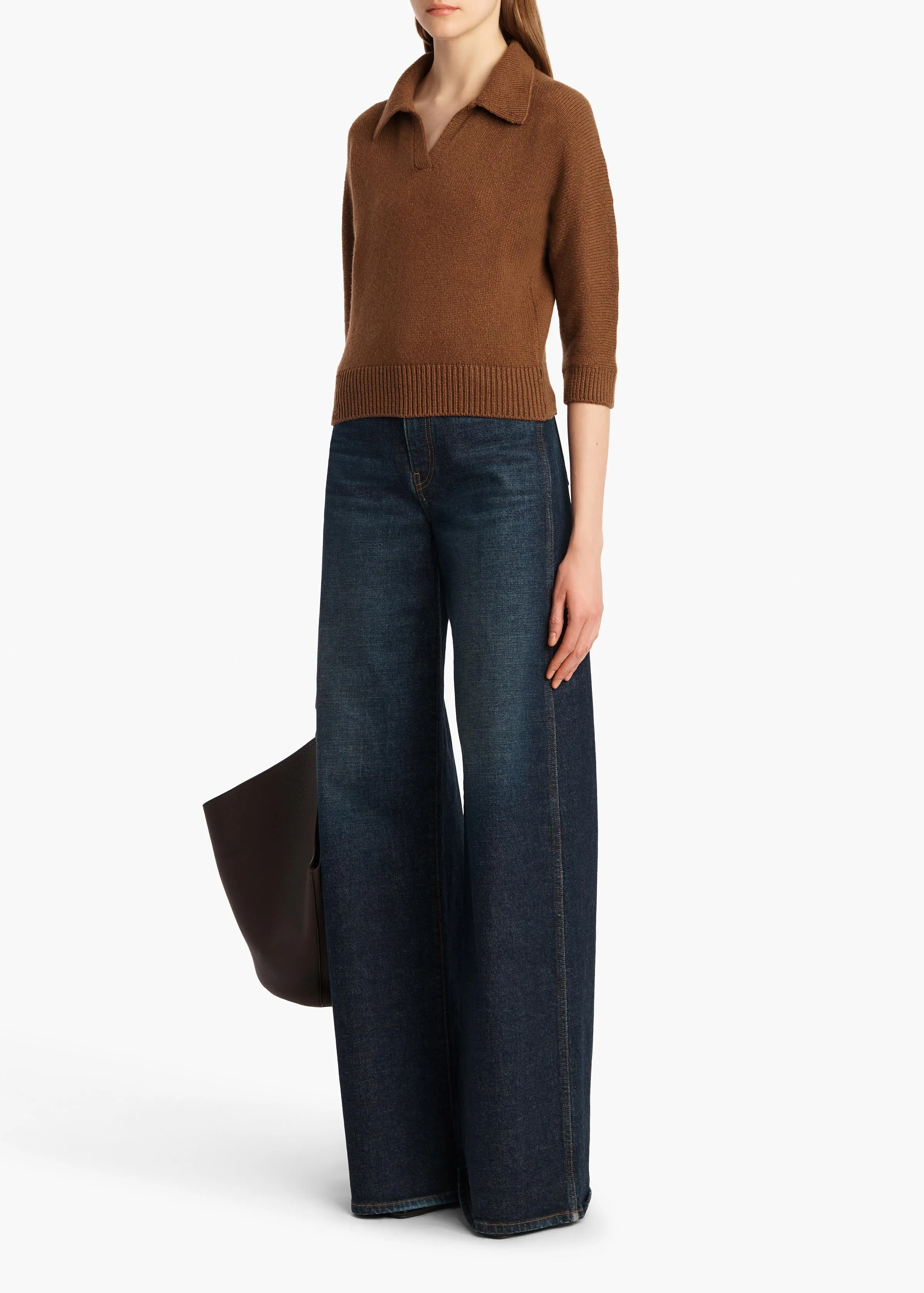 Herve Sweater in Maple sold by KHAITE product image thumbnail 2