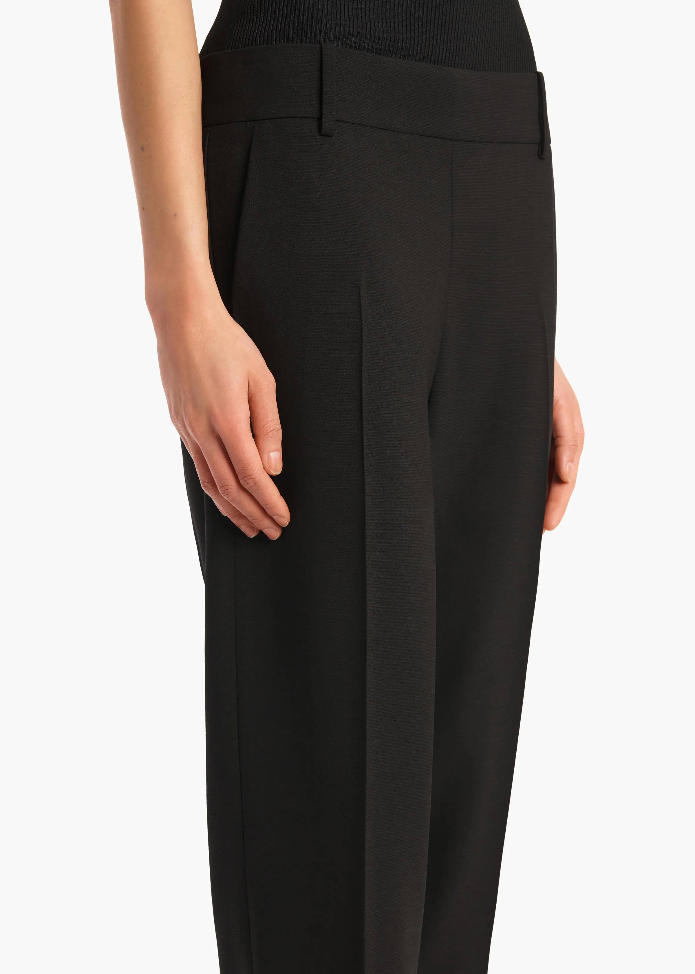 Cam Pant in Black Stretch Suiting sold by KHAITE product image thumbnail 5