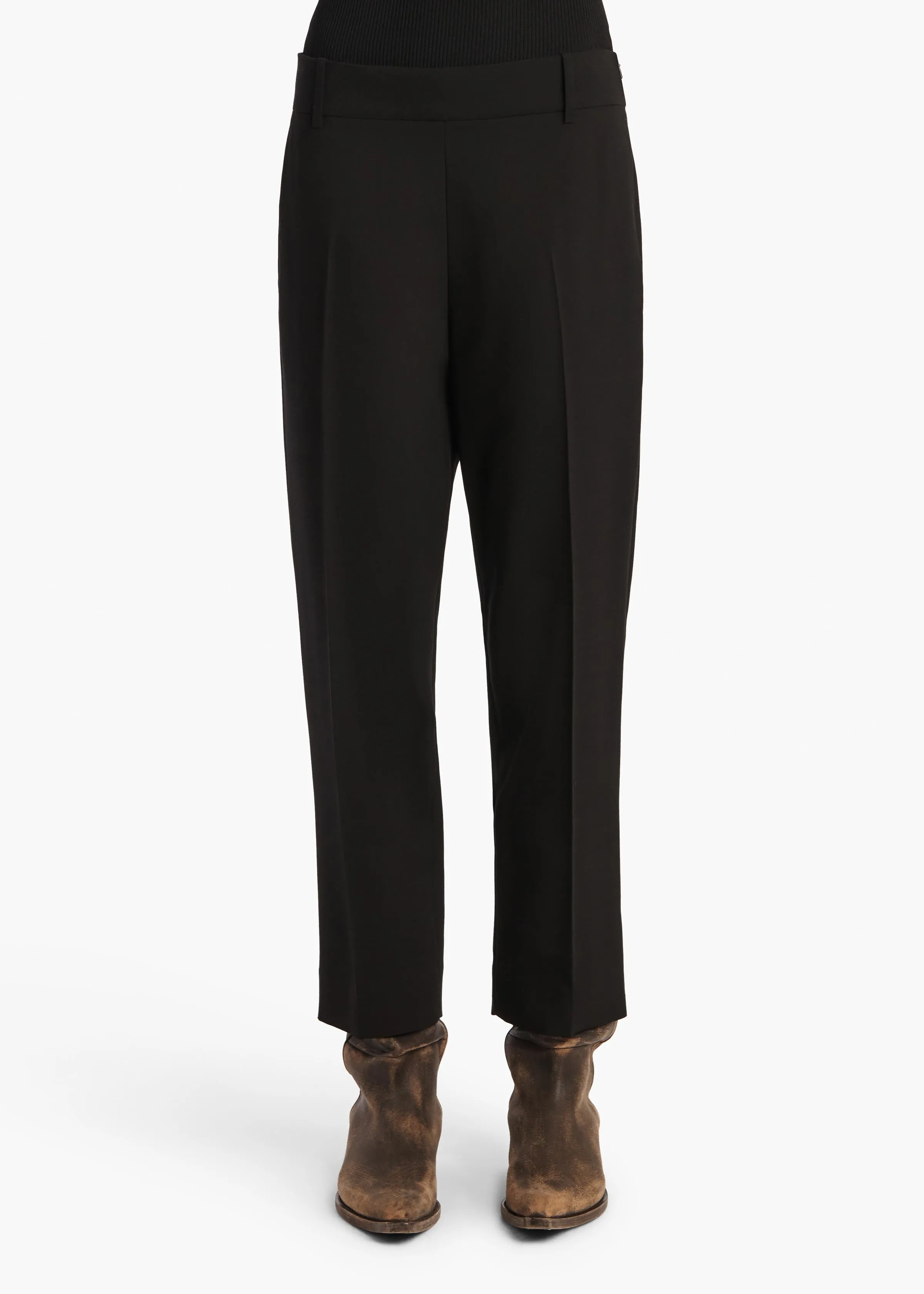 Cam Pant in Black Stretch Suiting sold by KHAITE product image thumbnail 3