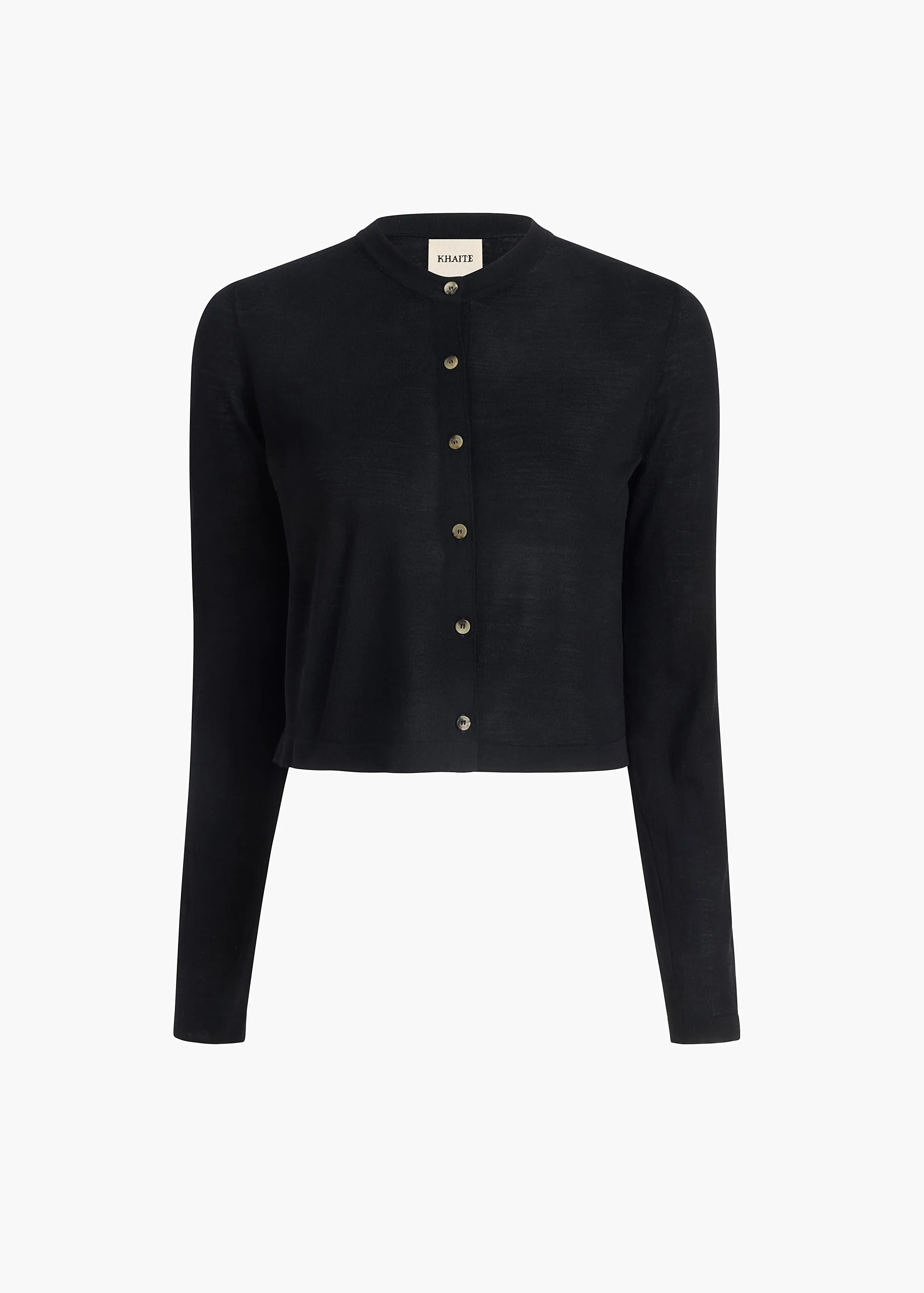 Brieta Cardigan in Black sold by KHAITE