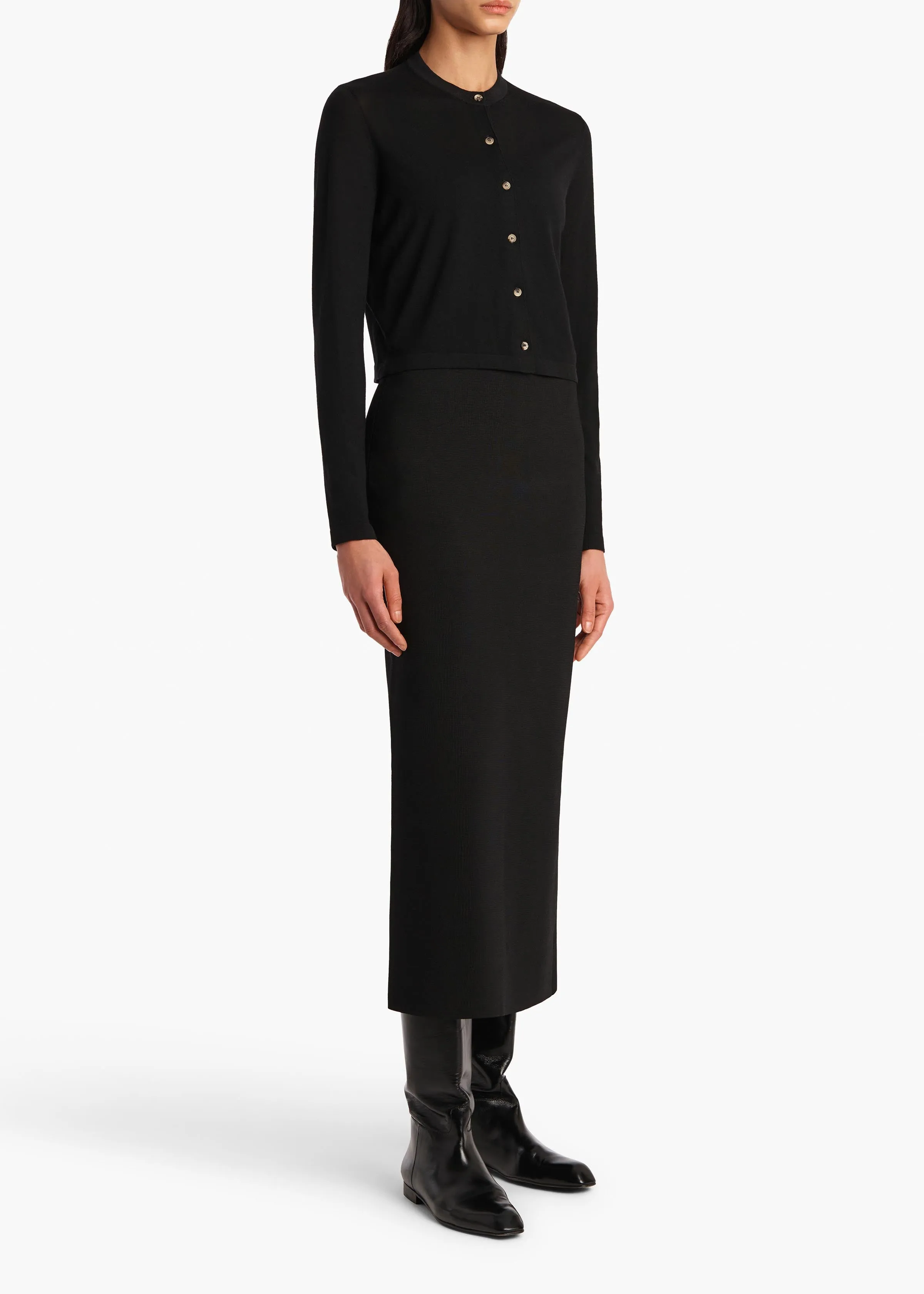 Brieta Cardigan in Black sold by KHAITE product image thumbnail 2