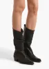 Clive Boot in Black Leather sold by KHAITE