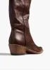 Clive Boot in Dark Brown Leather sold by KHAITE