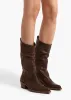 Clive Boot in Dark Brown Leather sold by KHAITE