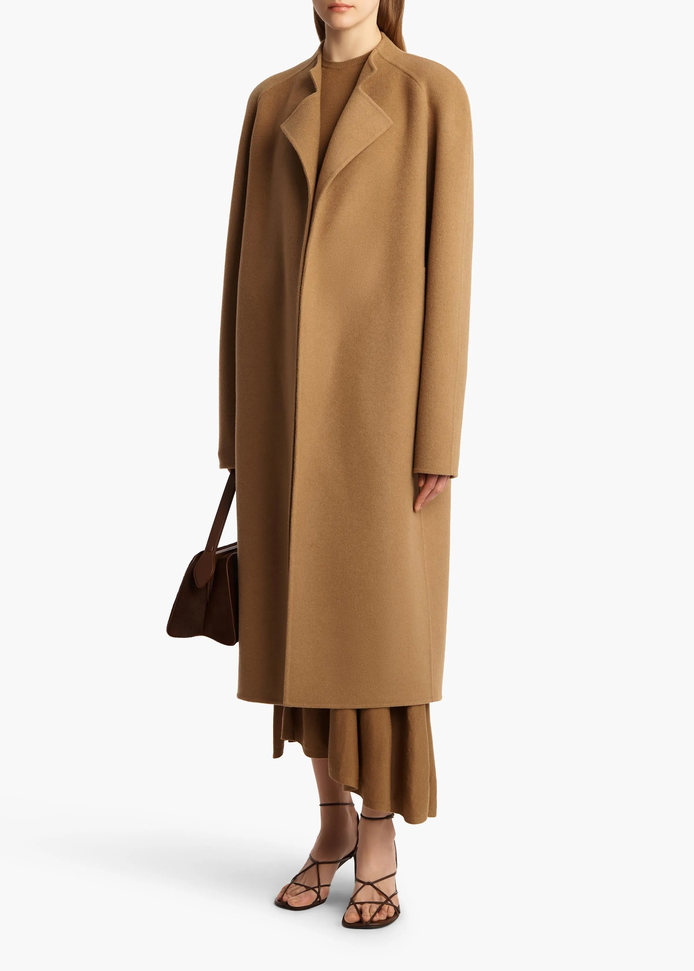 Deena Coat in Camel sold by KHAITE product image thumbnail 2
