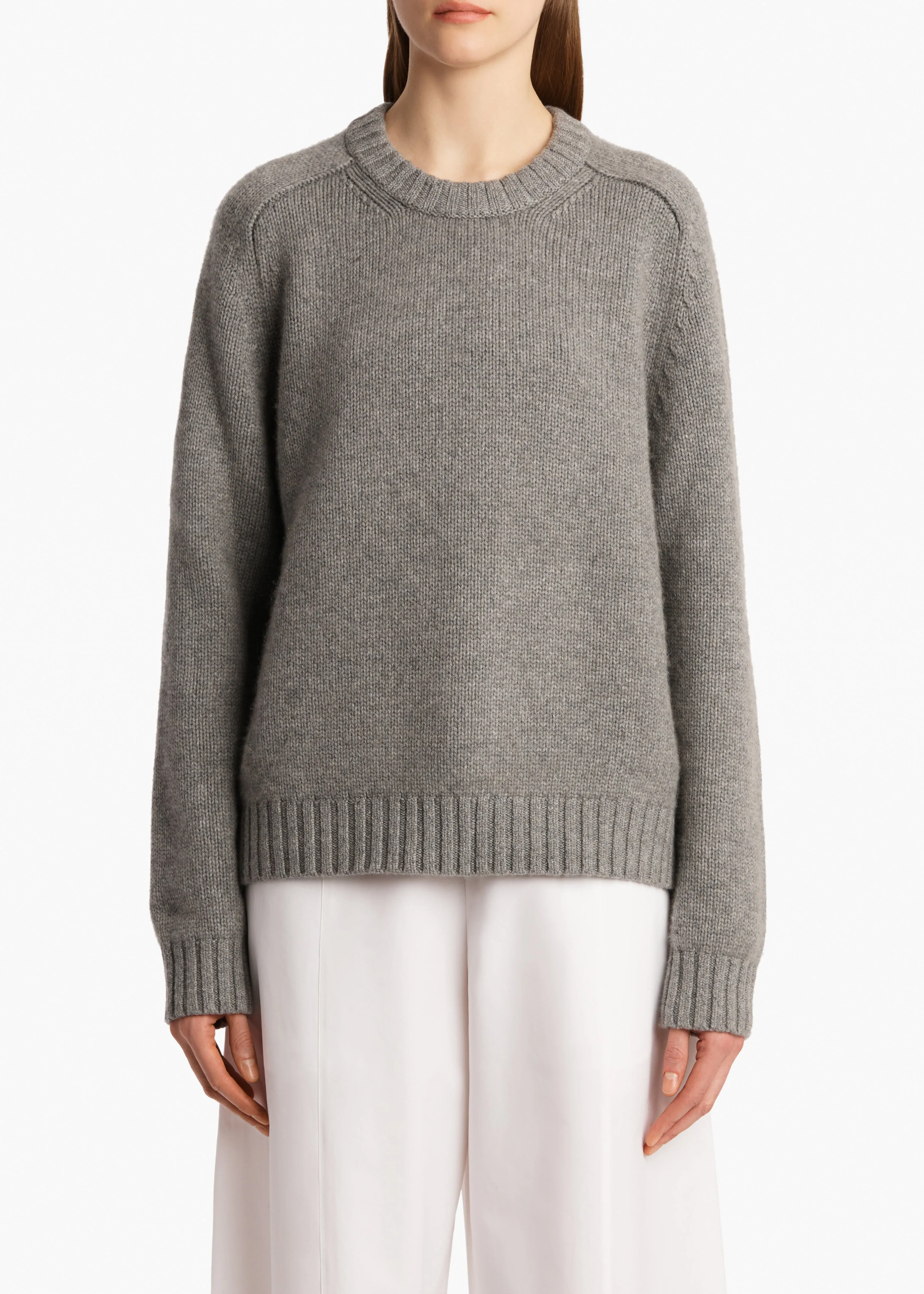 Mae Sweater in Warm Grey sold by KHAITE product image thumbnail 3