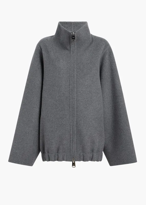 Garret Jacket in Grey Melange sold by KHAITE