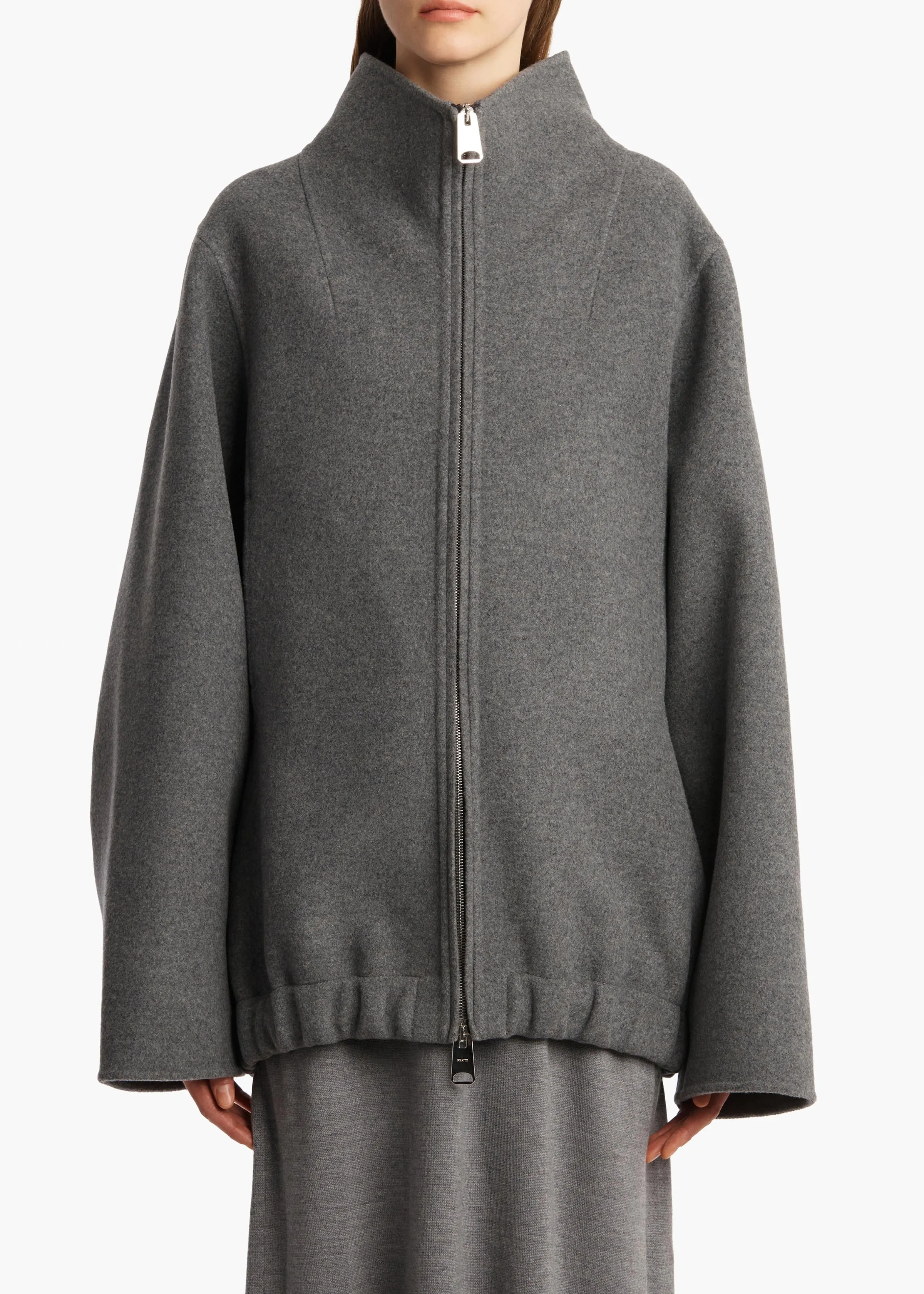 Garret Jacket in Grey Melange sold by KHAITE product image thumbnail 3