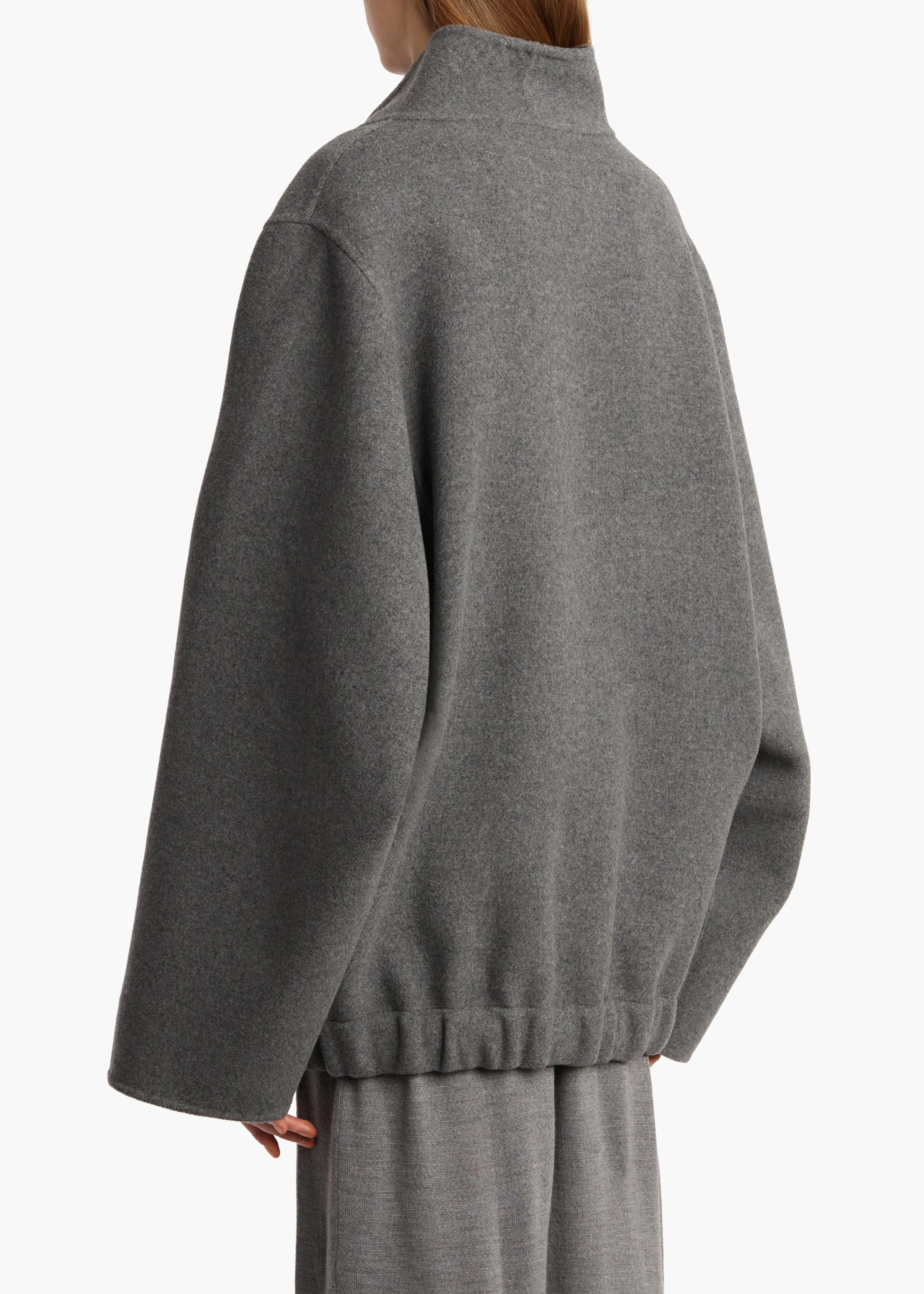 Garret Jacket in Grey Melange sold by KHAITE product image thumbnail 4