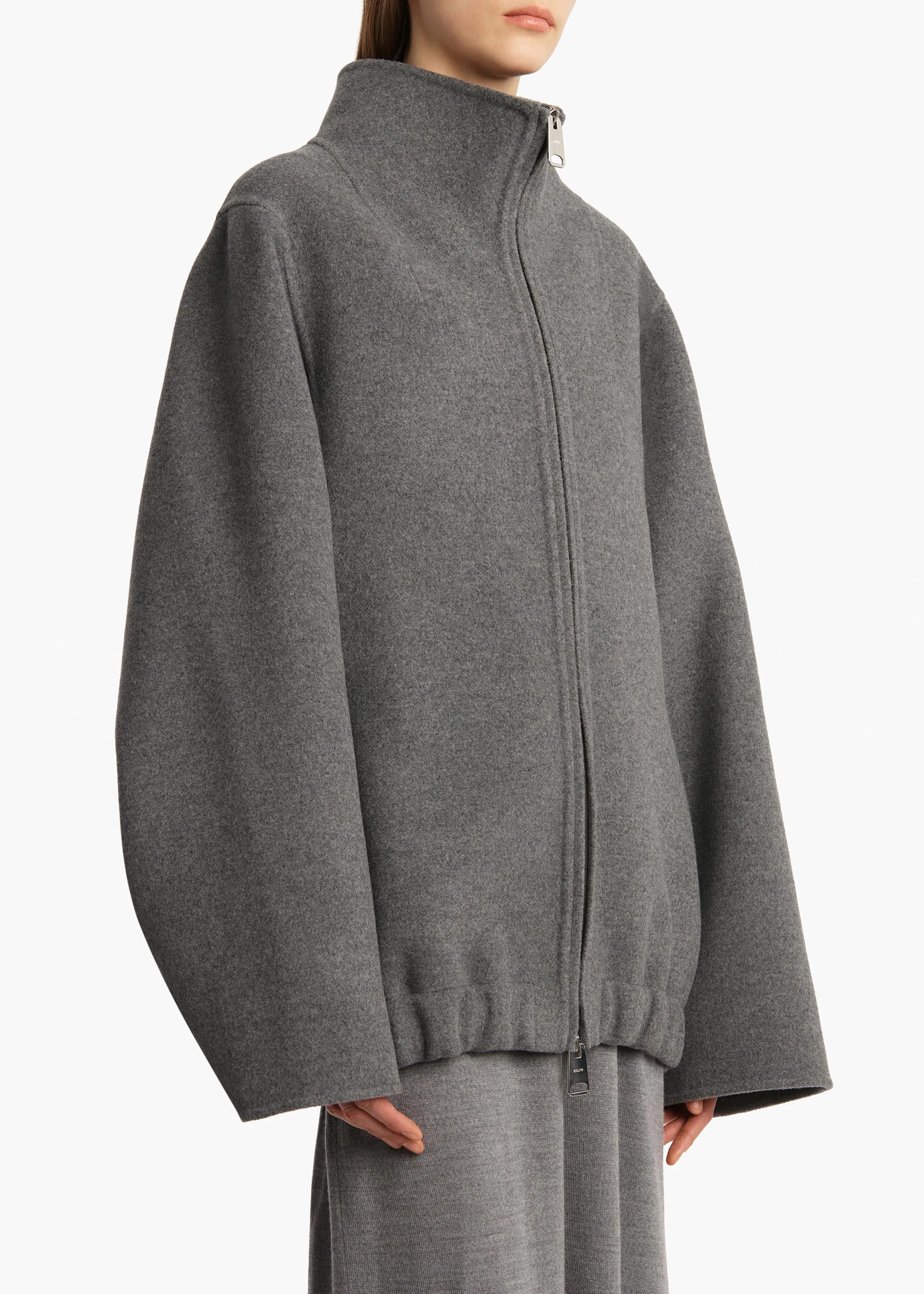 Garret Jacket in Grey Melange sold by KHAITE product image thumbnail 5