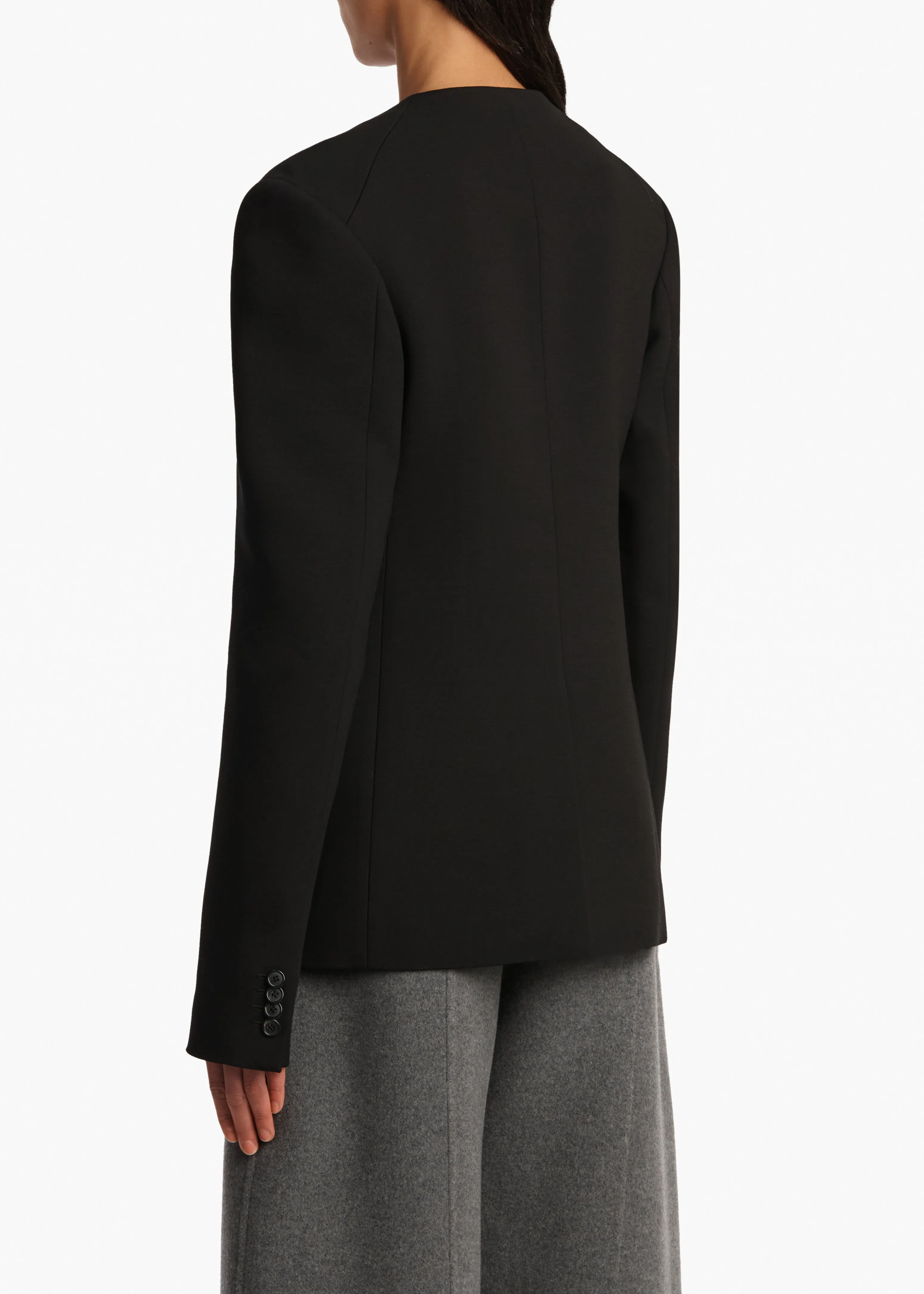 Jameson Jacket in Black sold by KHAITE product image thumbnail 4