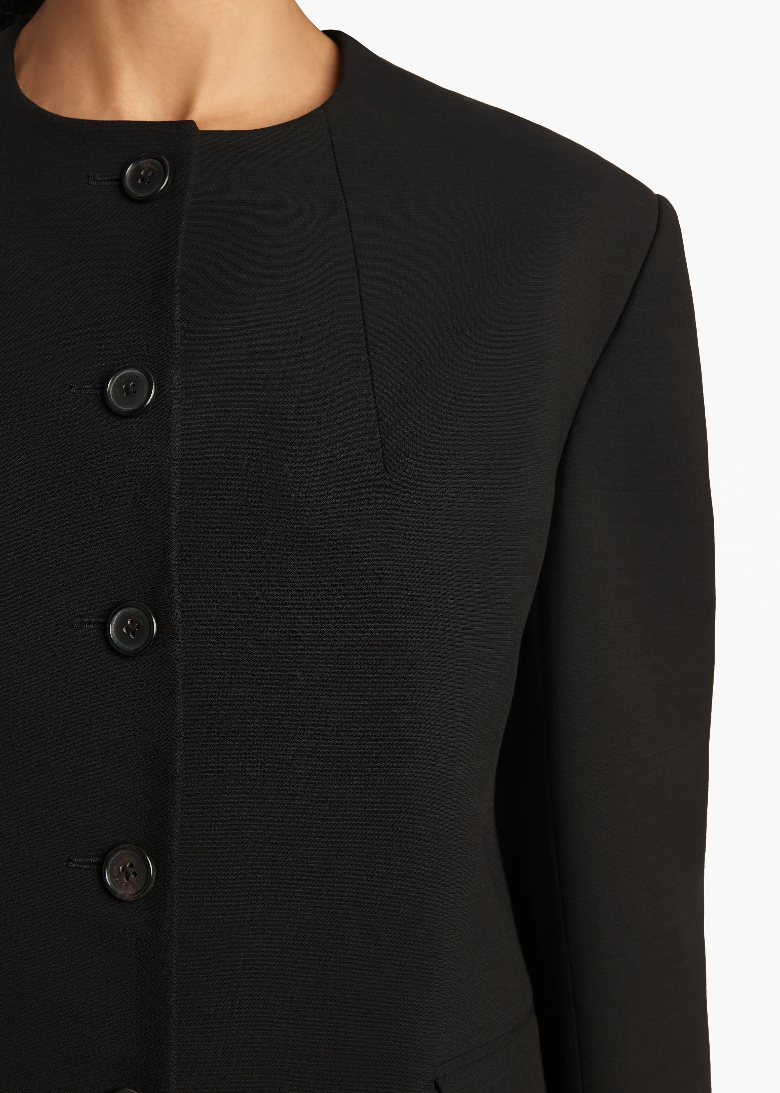 Jameson Jacket in Black sold by KHAITE product image thumbnail 5