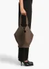 Small Lotus Tote in Elephant Pebbled Leather sold by KHAITE