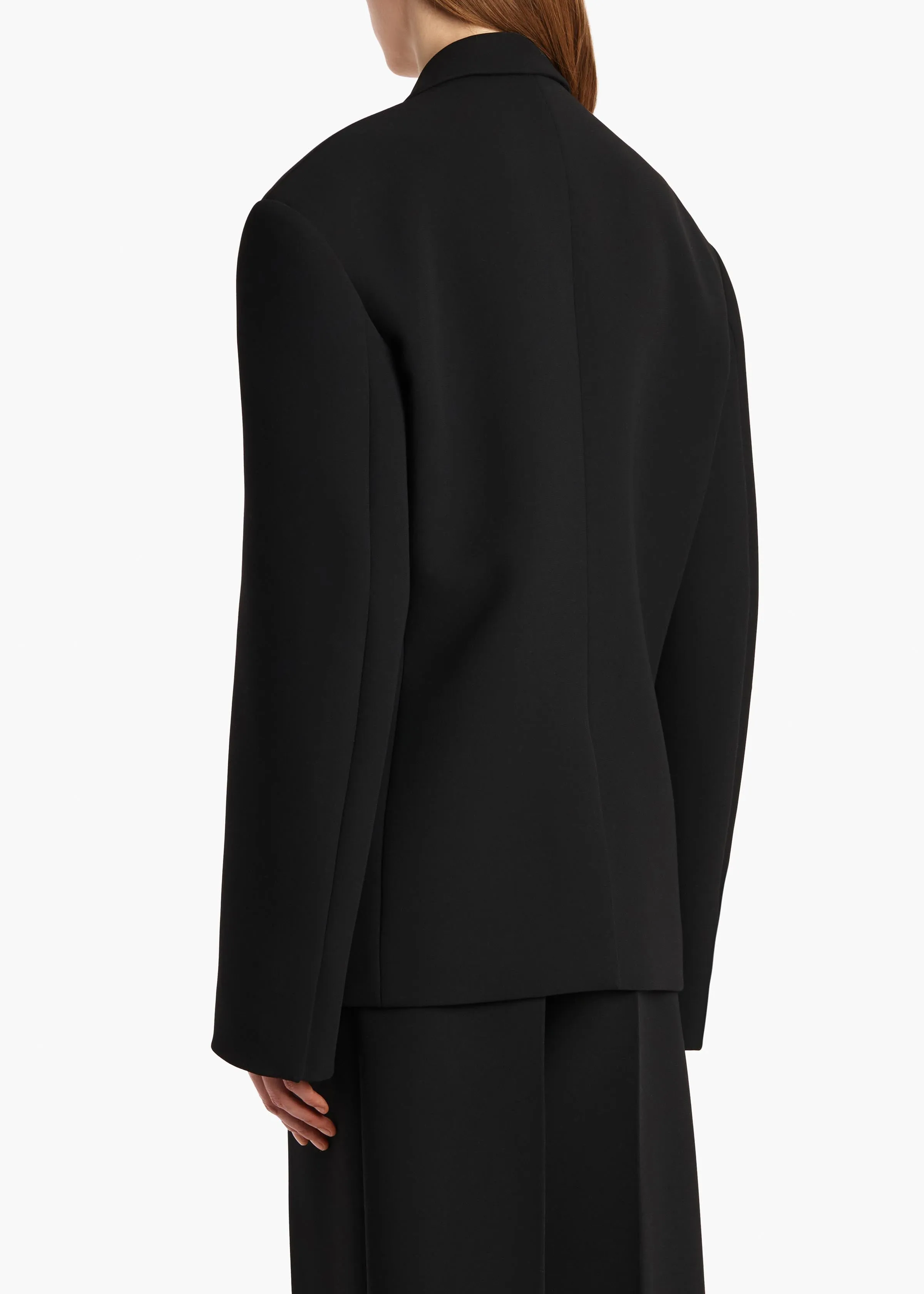 Arnoll Coat in Black sold by KHAITE product image thumbnail 4
