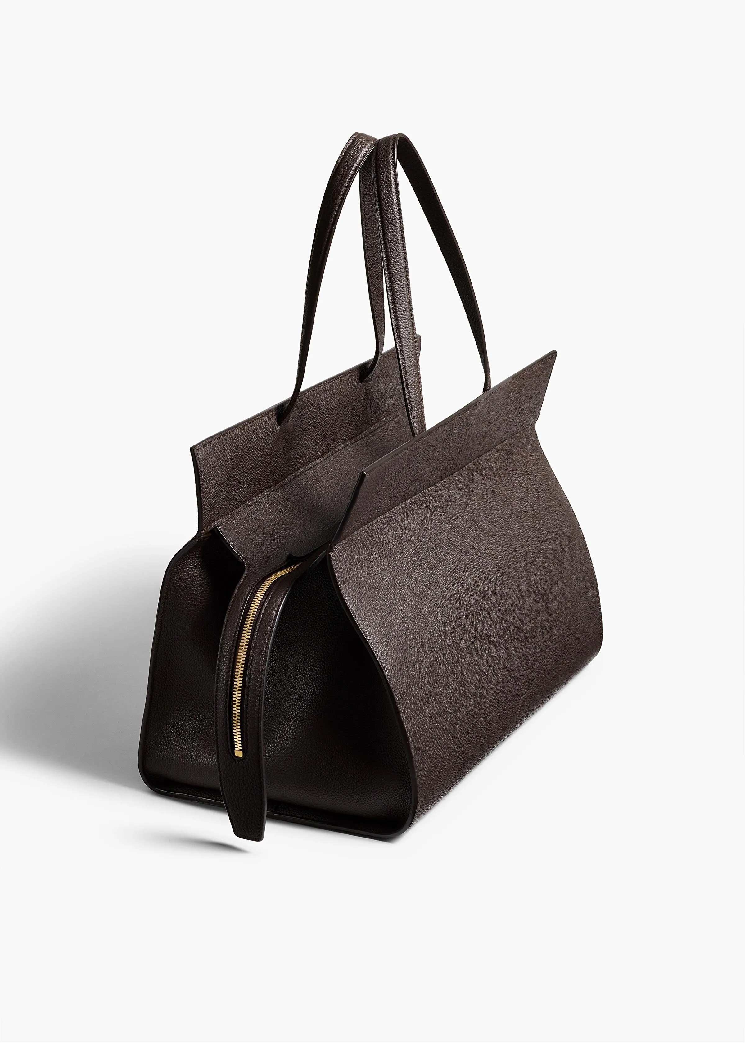 Crosby Bag in Espresso Pebbled Leather sold by KHAITE product image thumbnail 2