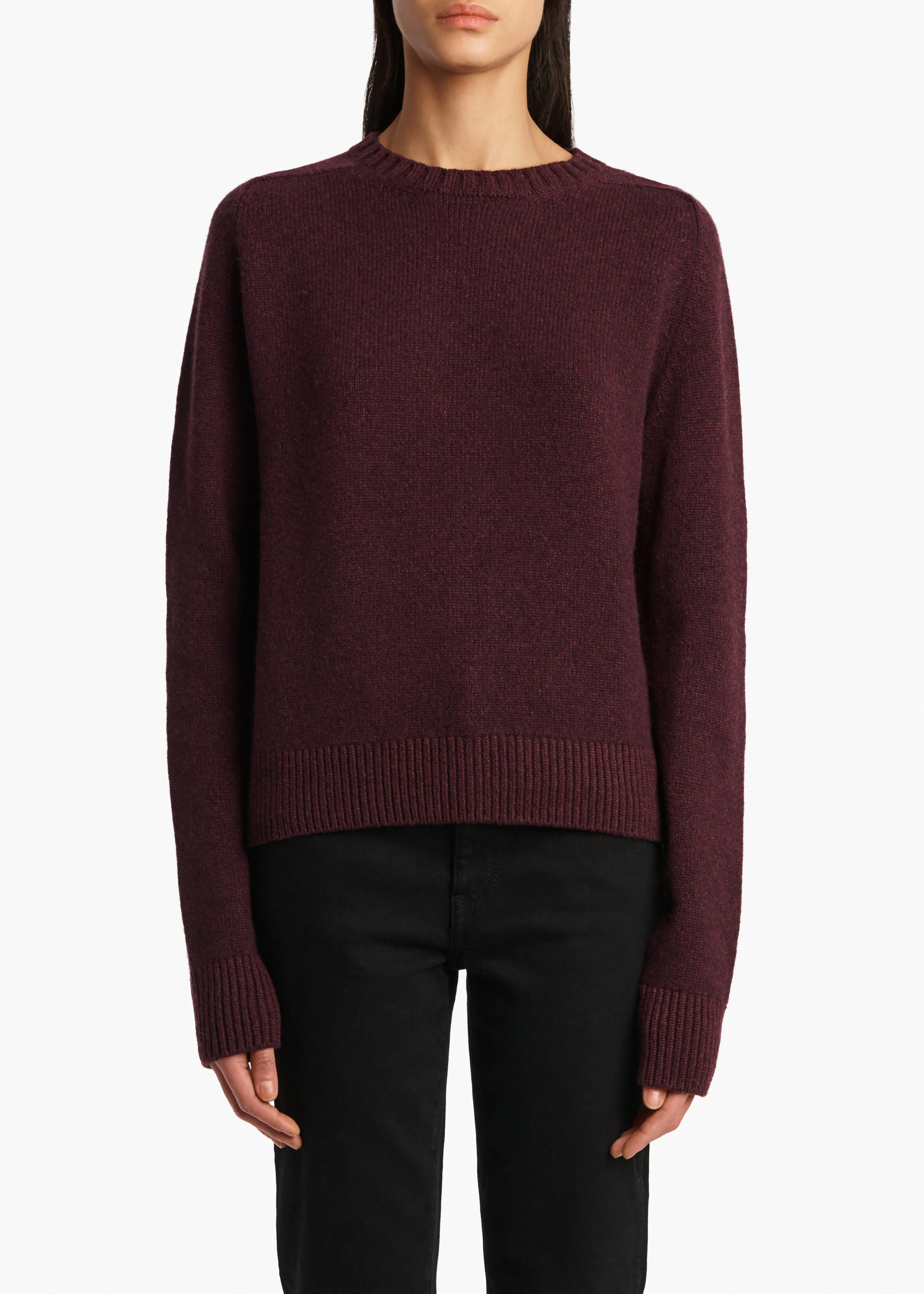 Nera Sweater in Plum sold by KHAITE product image thumbnail 3