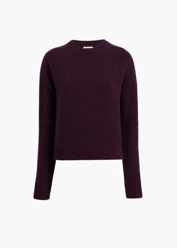 Nera Sweater in Plum sold by KHAITE
