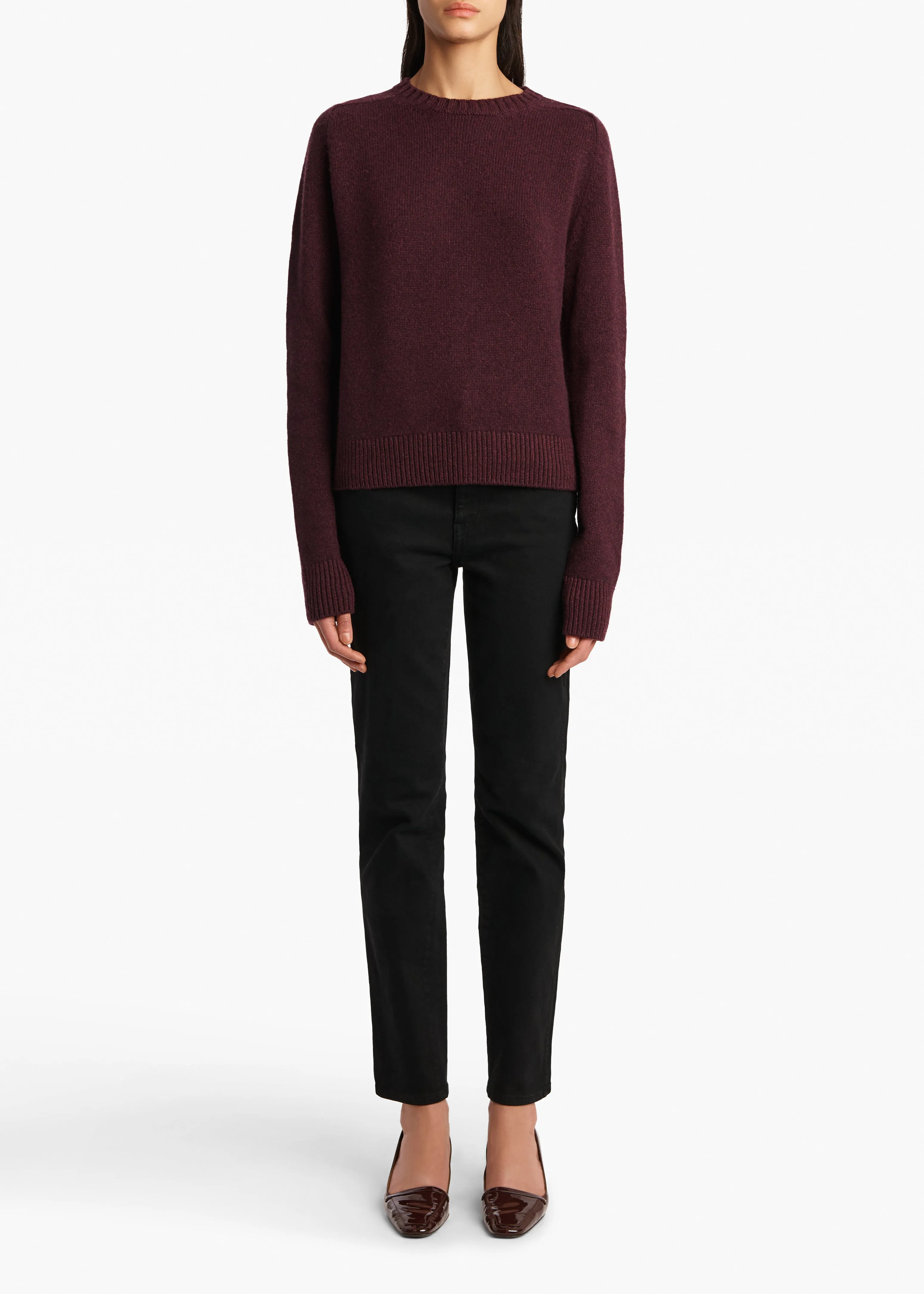 Nera Sweater in Plum sold by KHAITE product image thumbnail 2