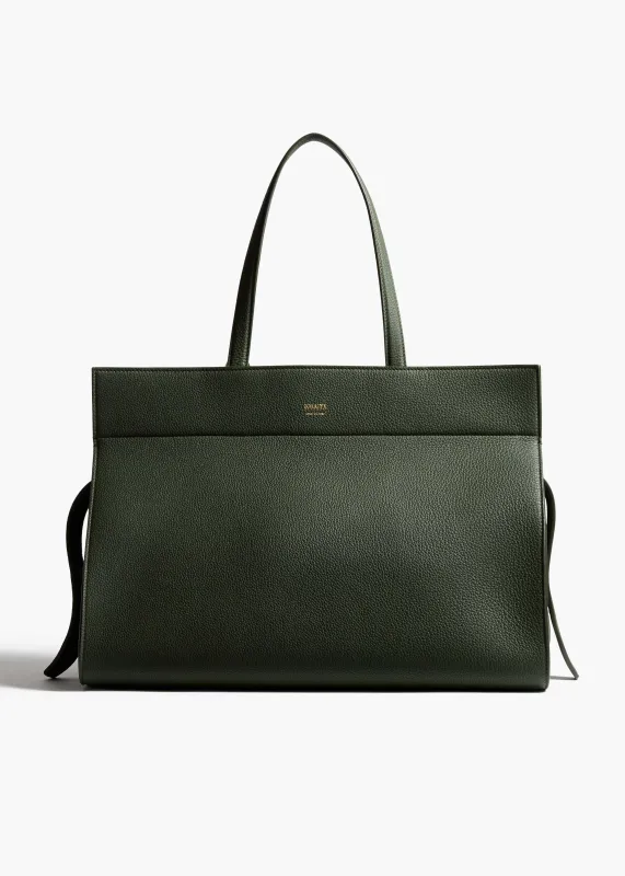 Crosby Bag in Bottle Green Pebbled Leather sold by KHAITE