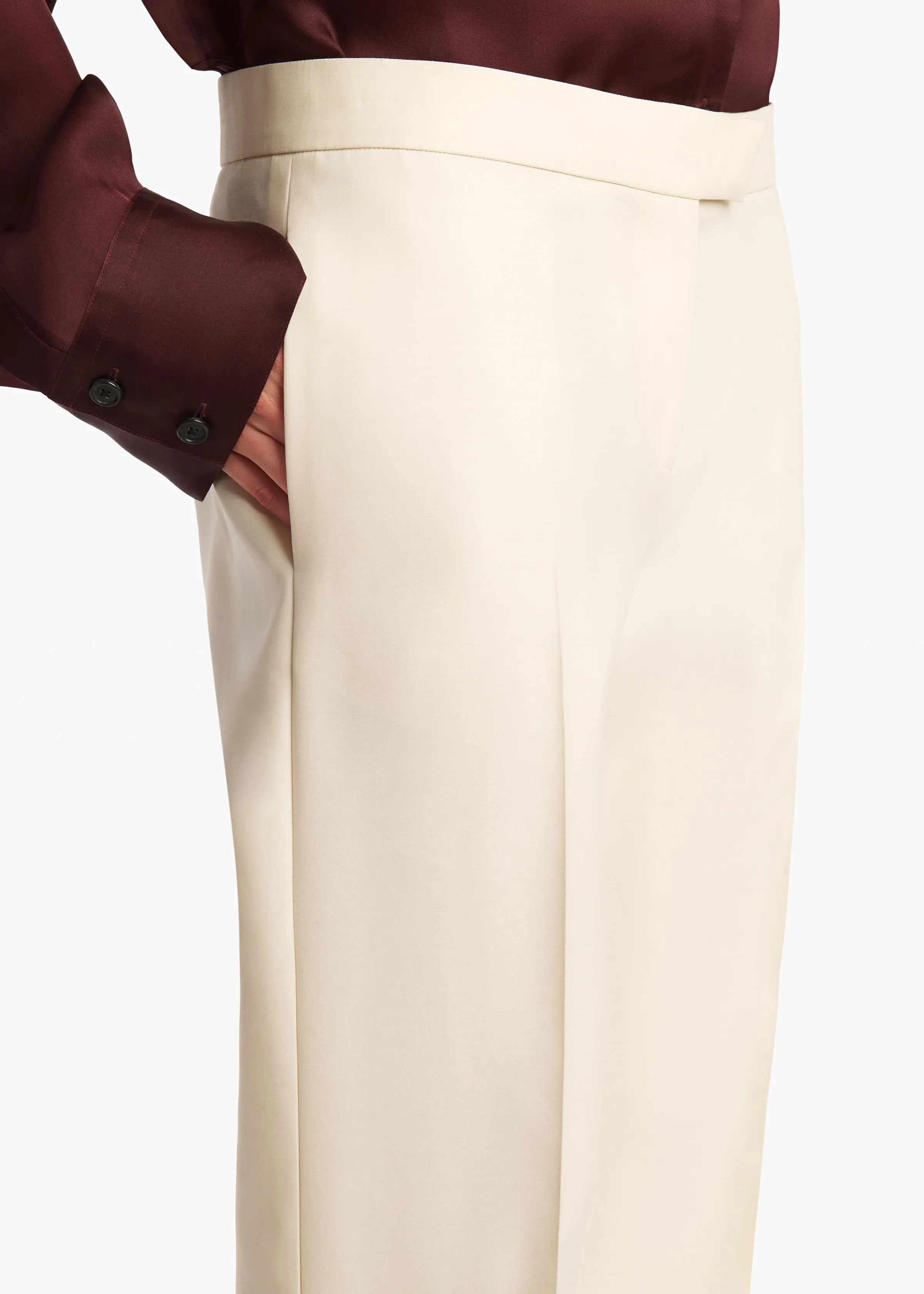 Callen Pant in Cream sold by KHAITE product image thumbnail 5