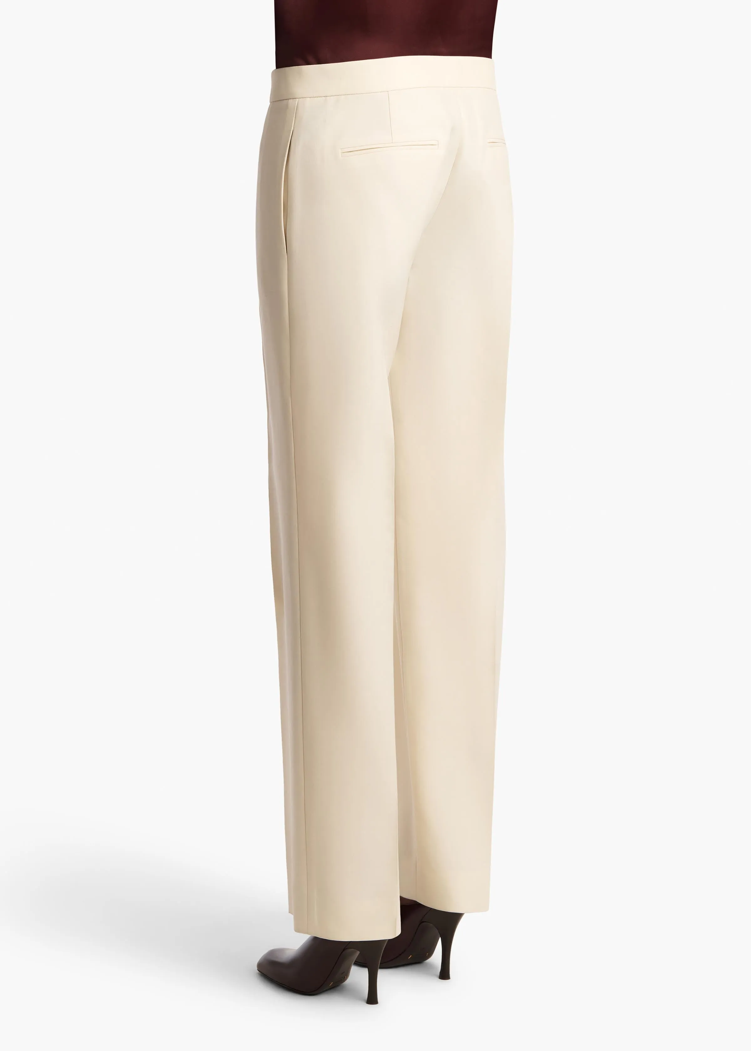 Callen Pant in Cream sold by KHAITE product image thumbnail 4