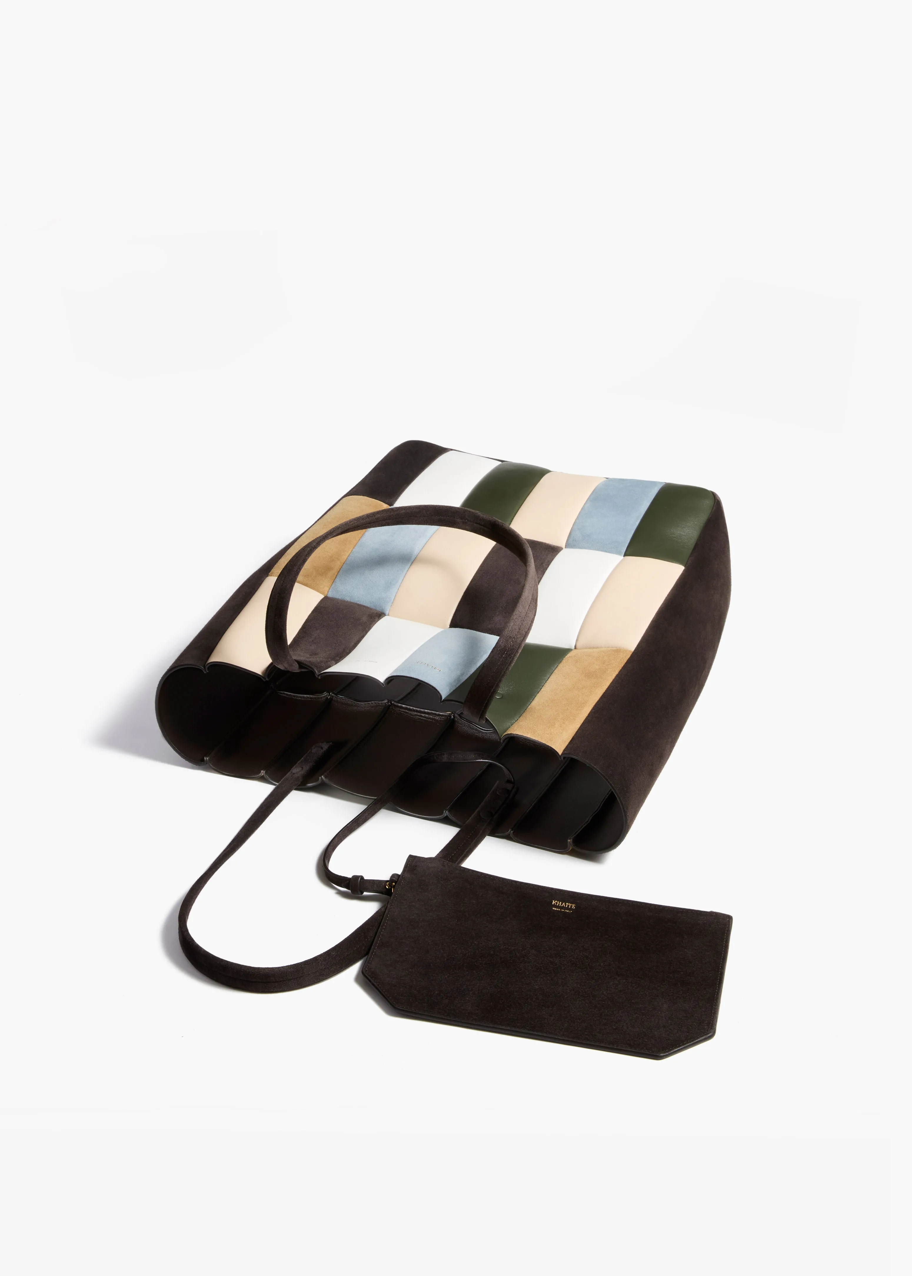 Zoe Tote in Dark Brown Multi Leather sold by KHAITE product image thumbnail 3