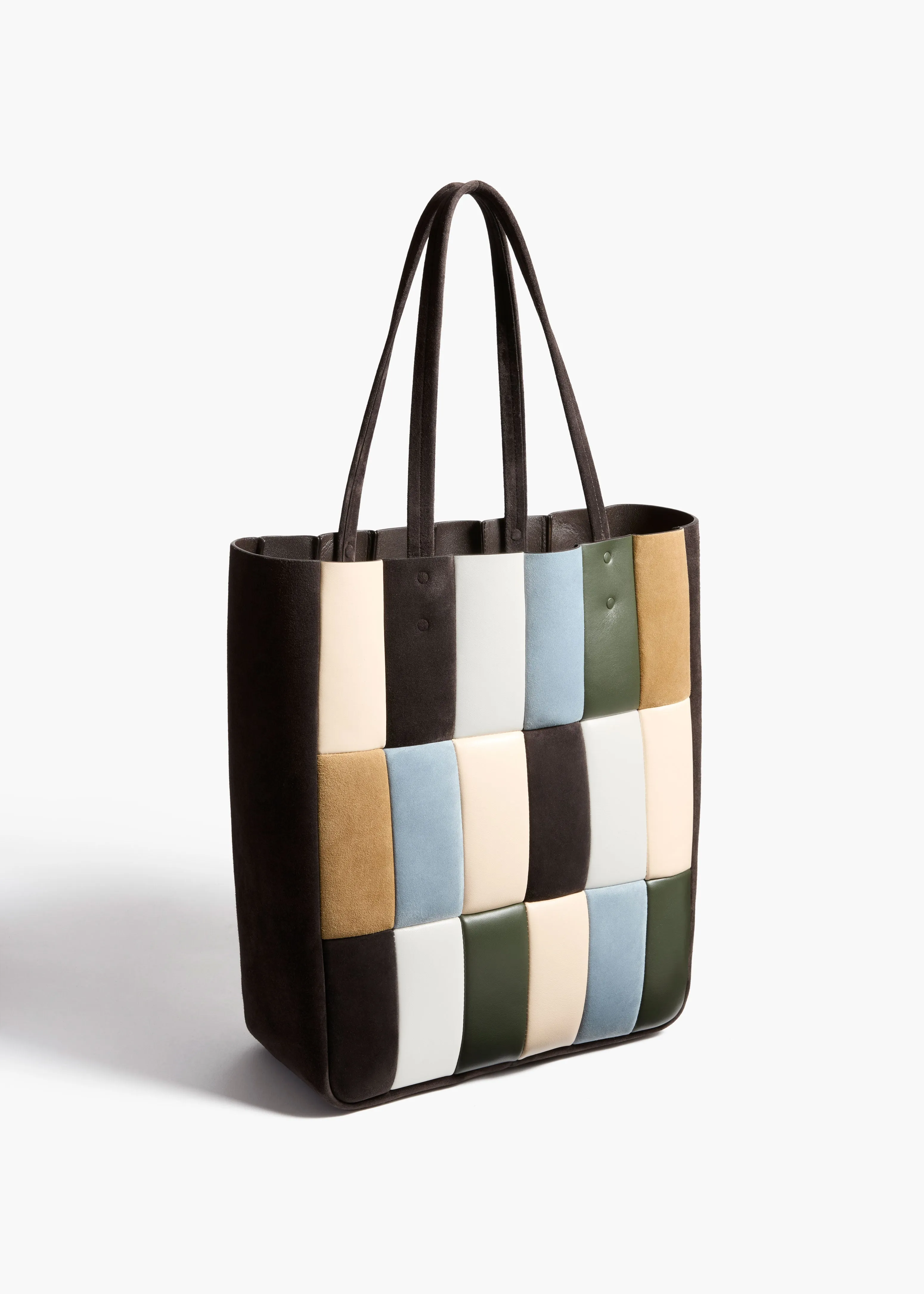 Zoe Tote in Dark Brown Multi Leather sold by KHAITE product image thumbnail 2